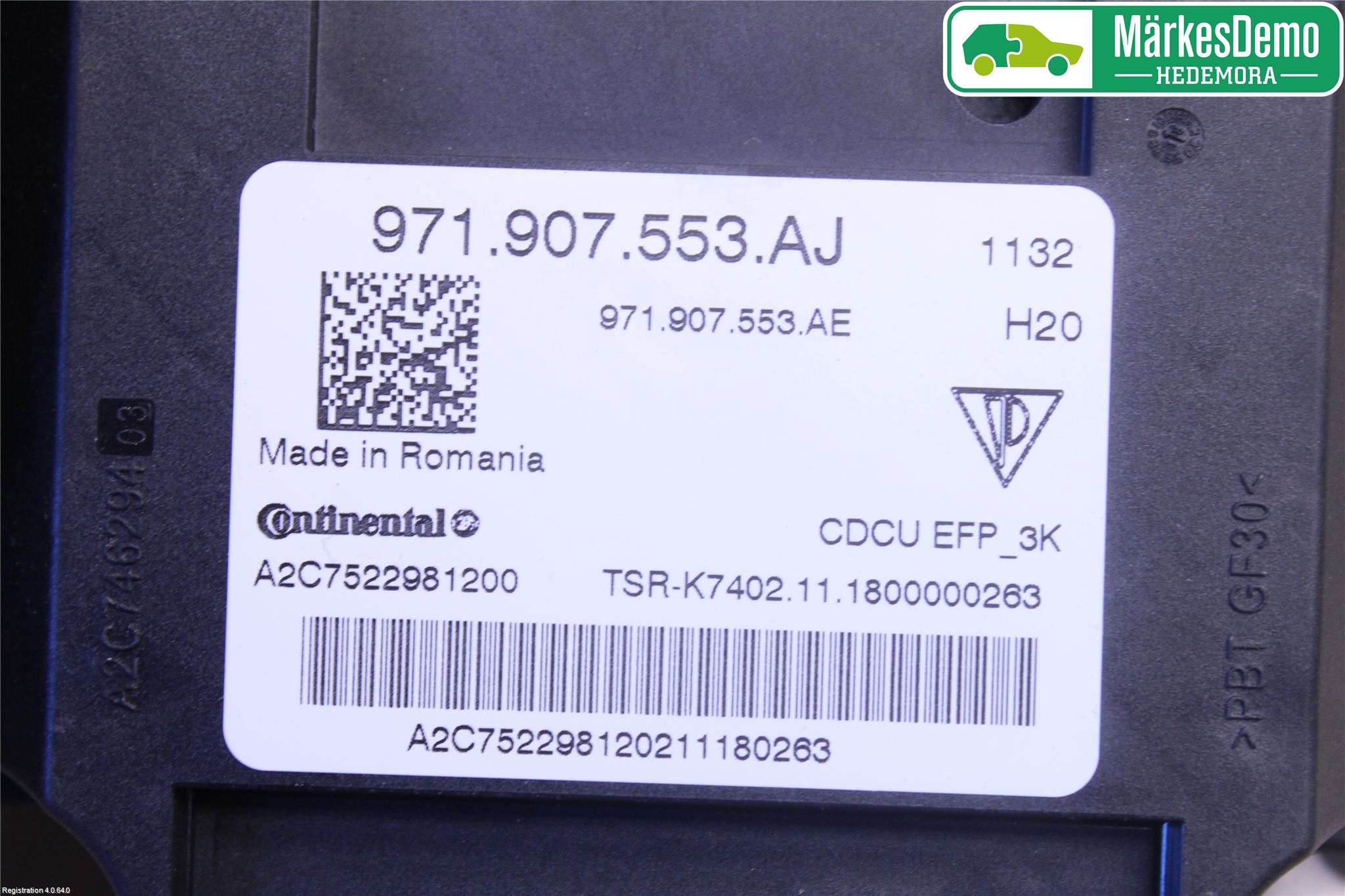 Porsche PANAMERA 09- Styrenhet Övrigt