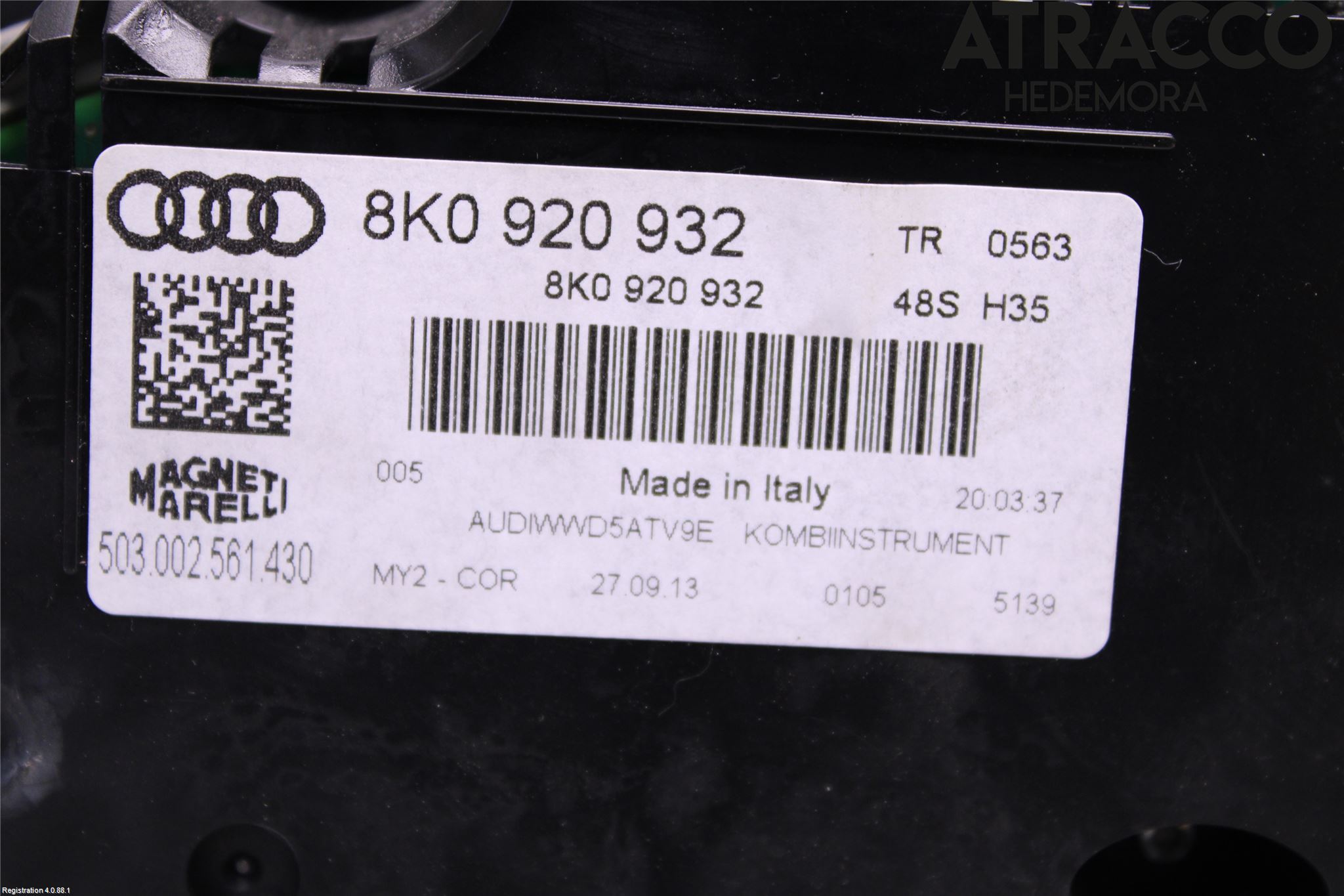 Audi A4 ALLROAD 09-16 Instrument Komb