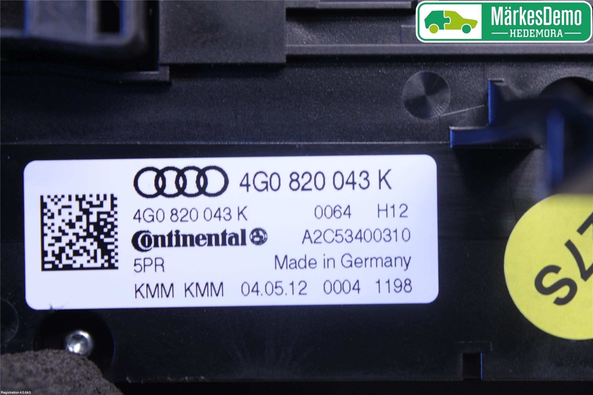 Audi A6/S6 4G 11-18 Ac Styrenhet Ac Manöveren