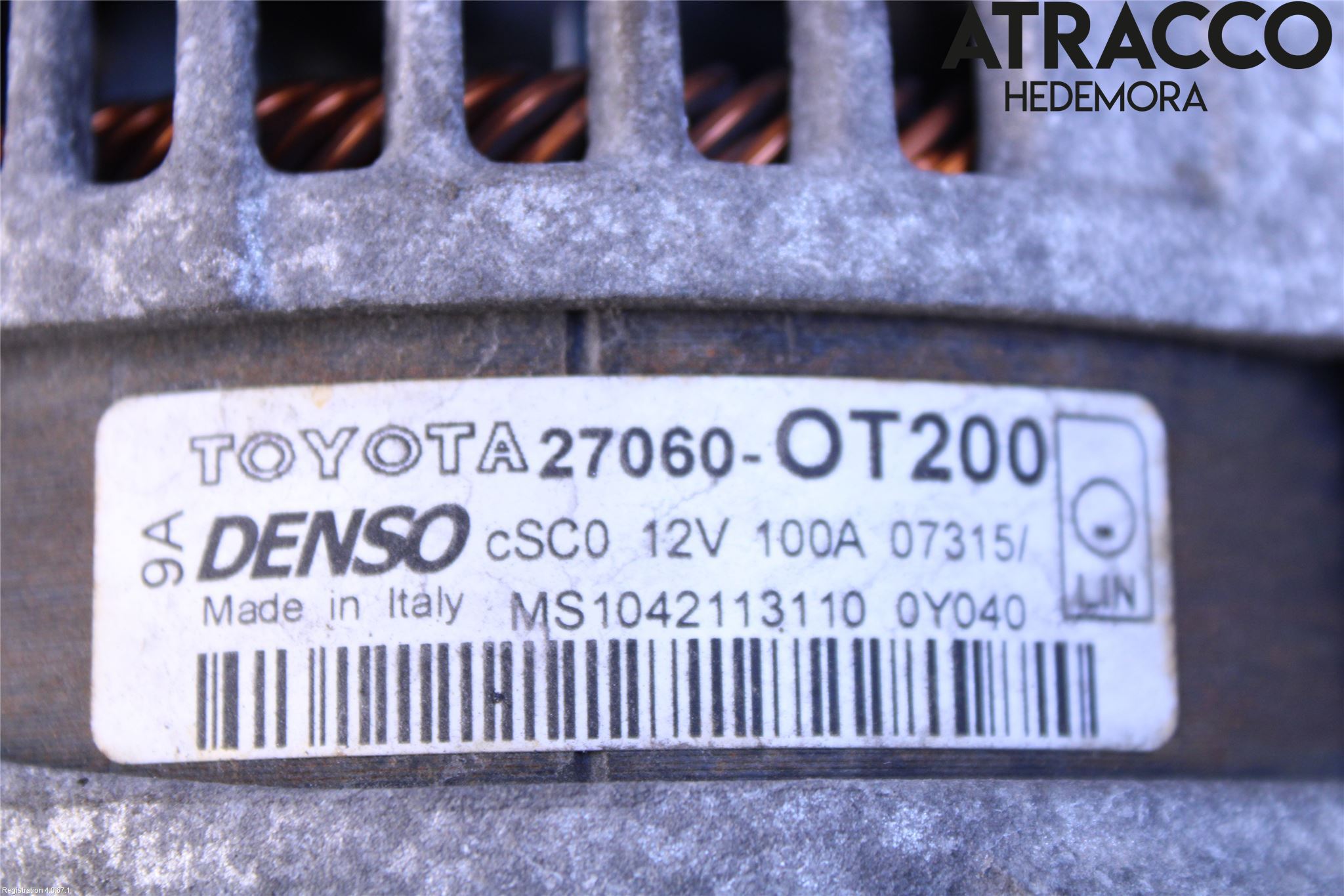 Toyota AURIS 13-19 Generator