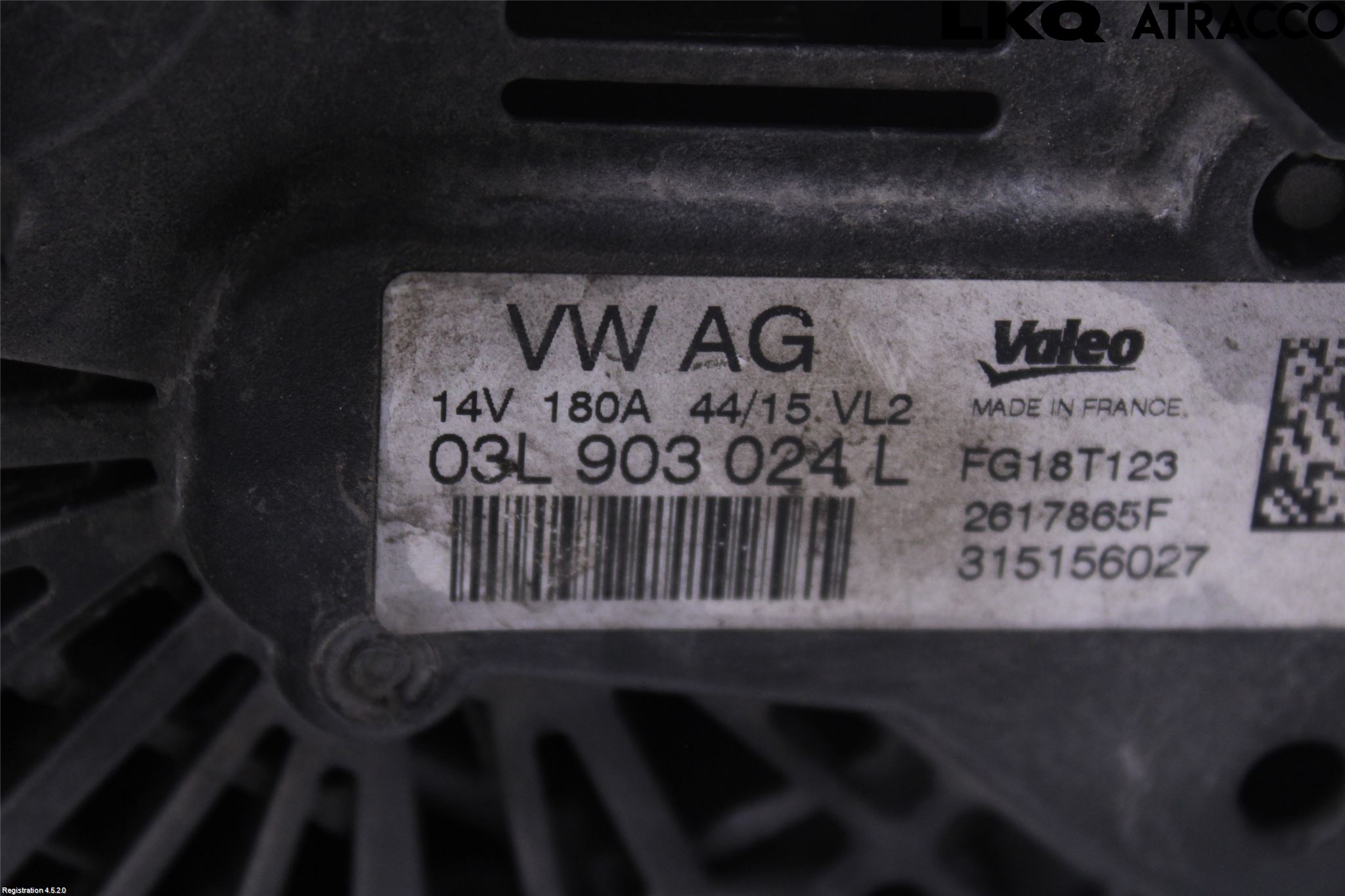 Volkswagen VW GOLF / E-GOLF VII 13-20 Generator