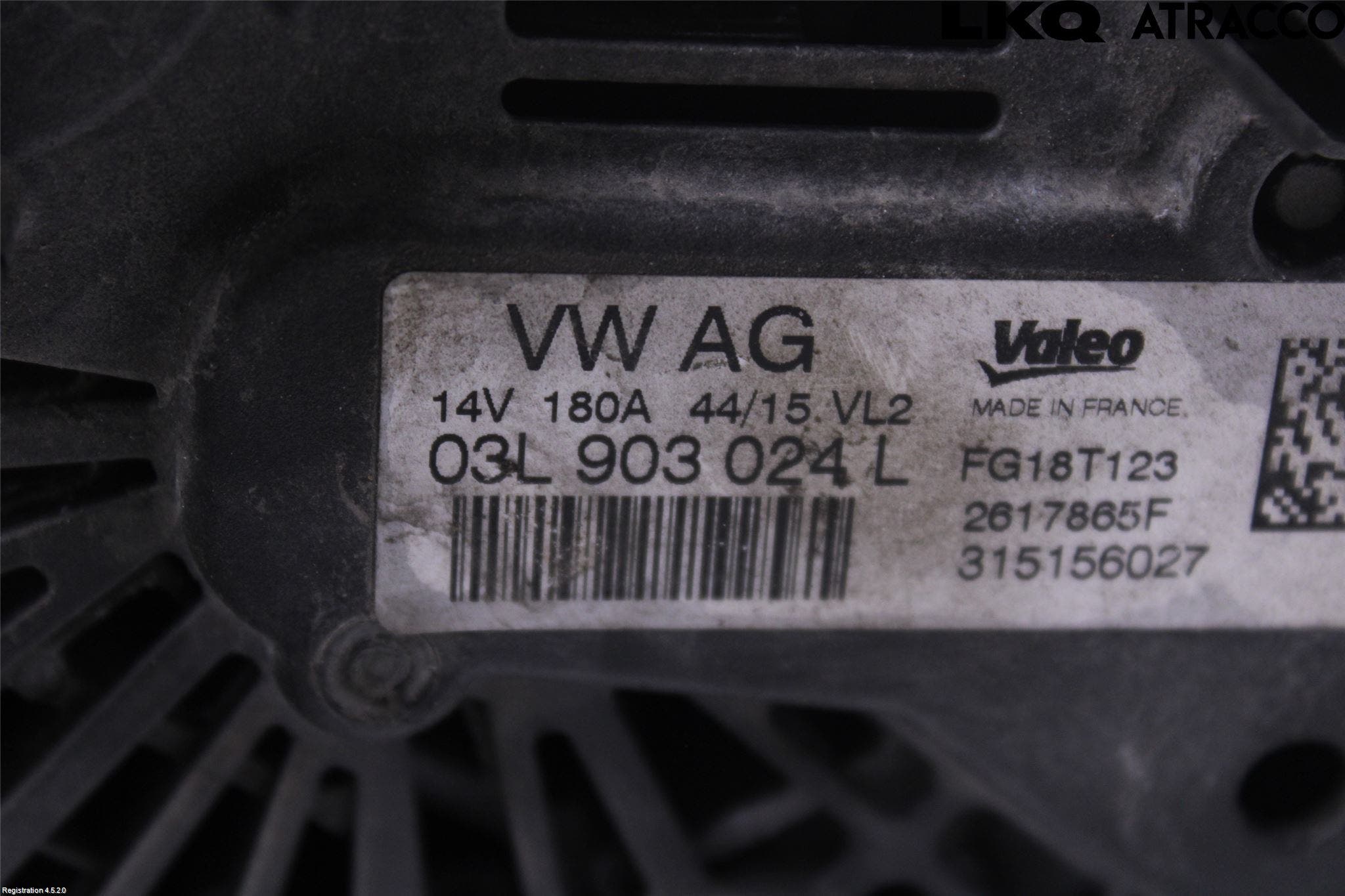 Volkswagen VW GOLF / E-GOLF VII 13-20 Generator