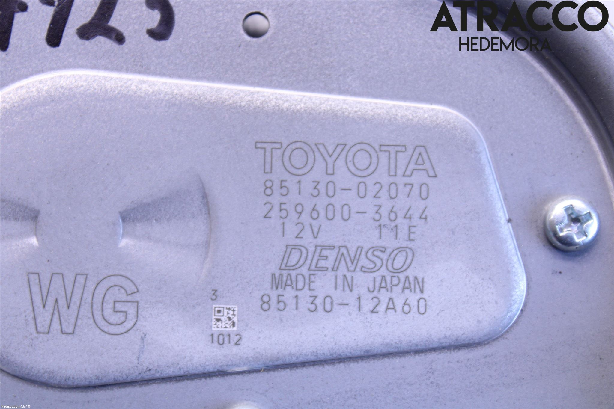 Toyota COROLLA 19- Torkarmotor Baklucka