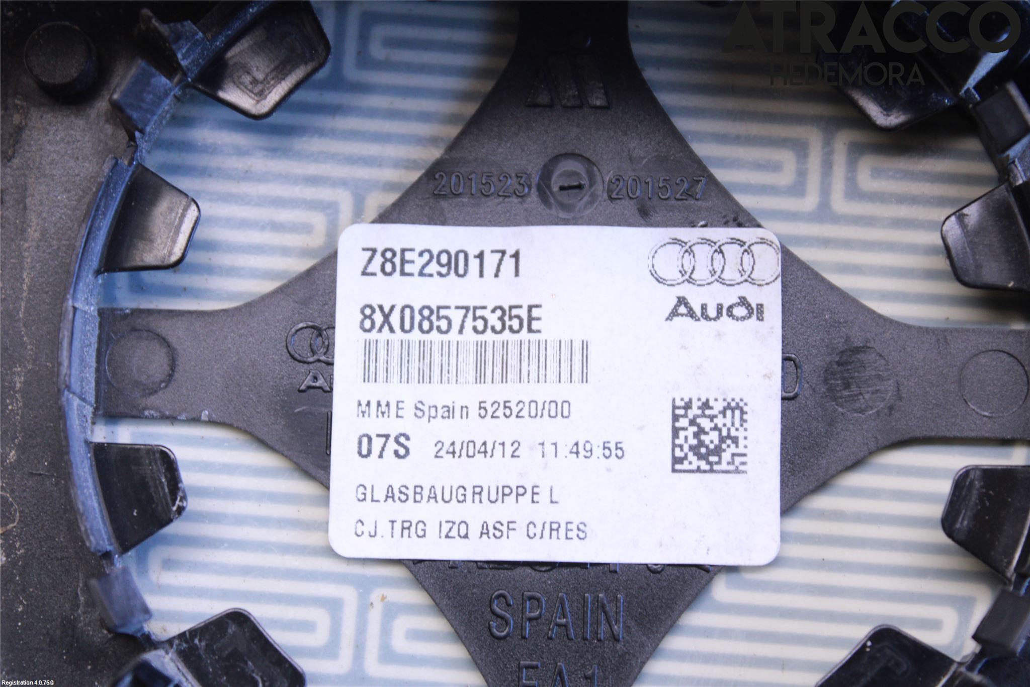 Audi A1/S1 11-18 Spegelglas Vä