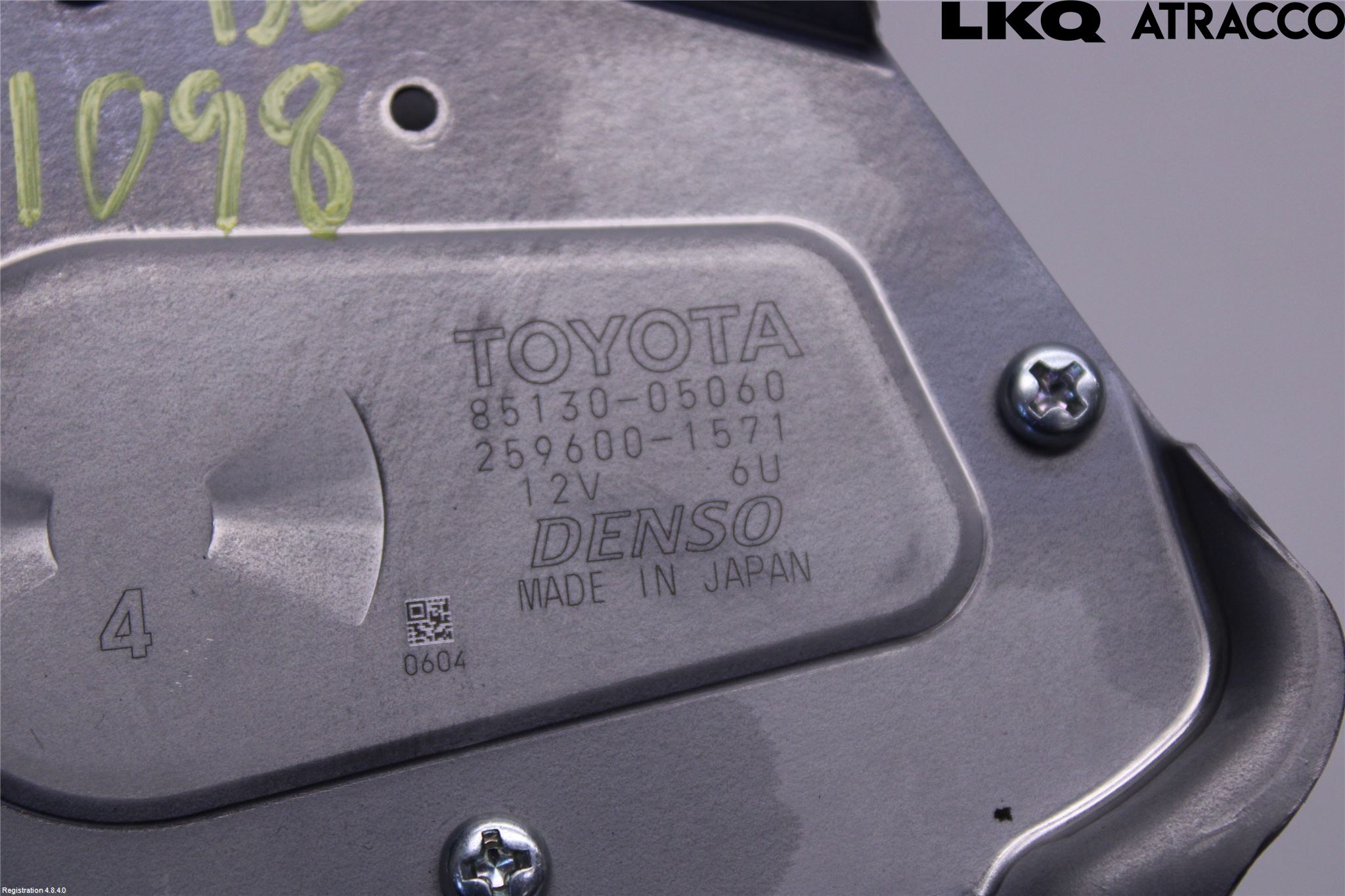 Toyota AVENSIS 16-18 Torkarmotor Baklucka