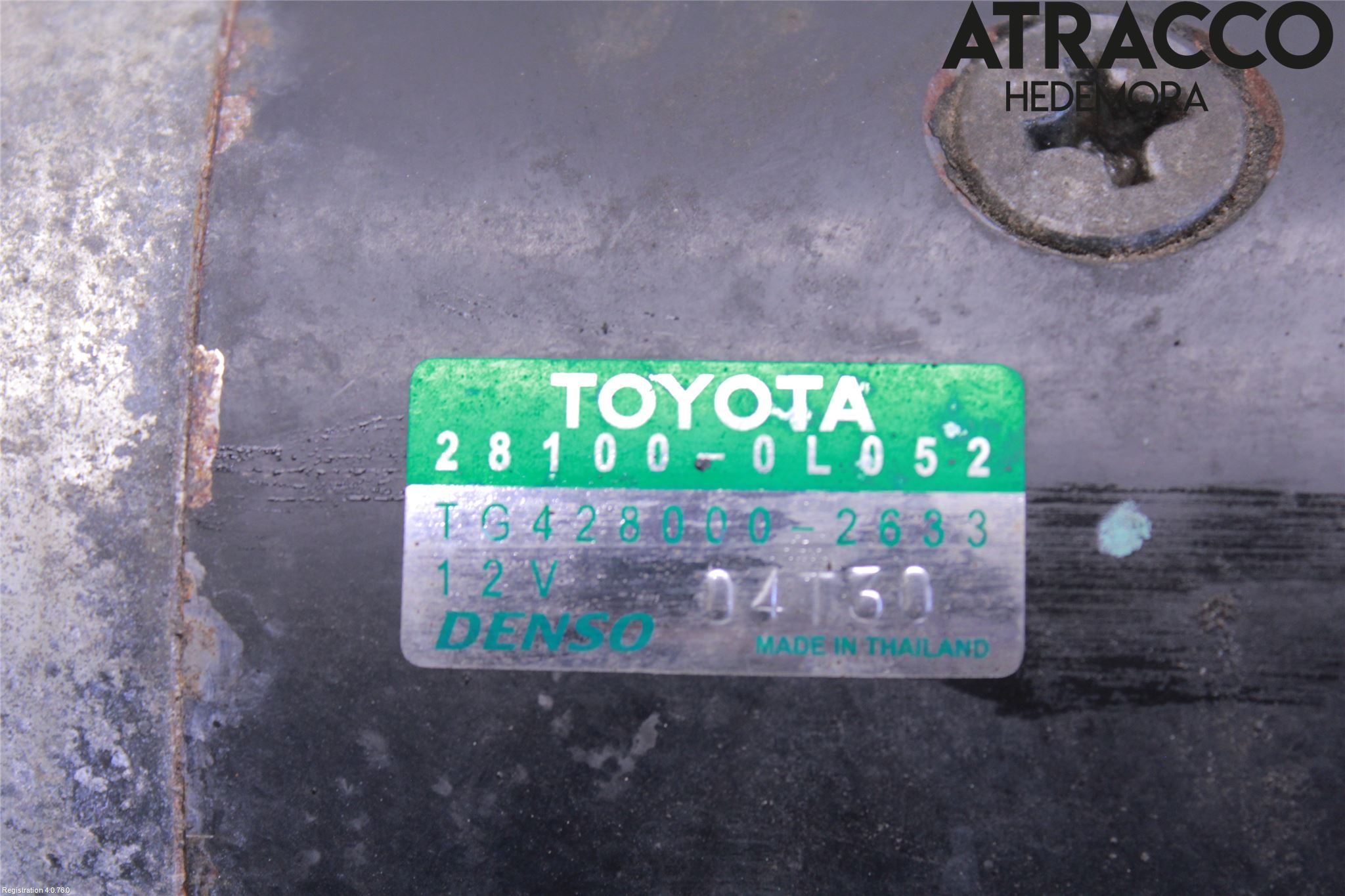 Toyota HILUX 16- Startmotor Diesel
