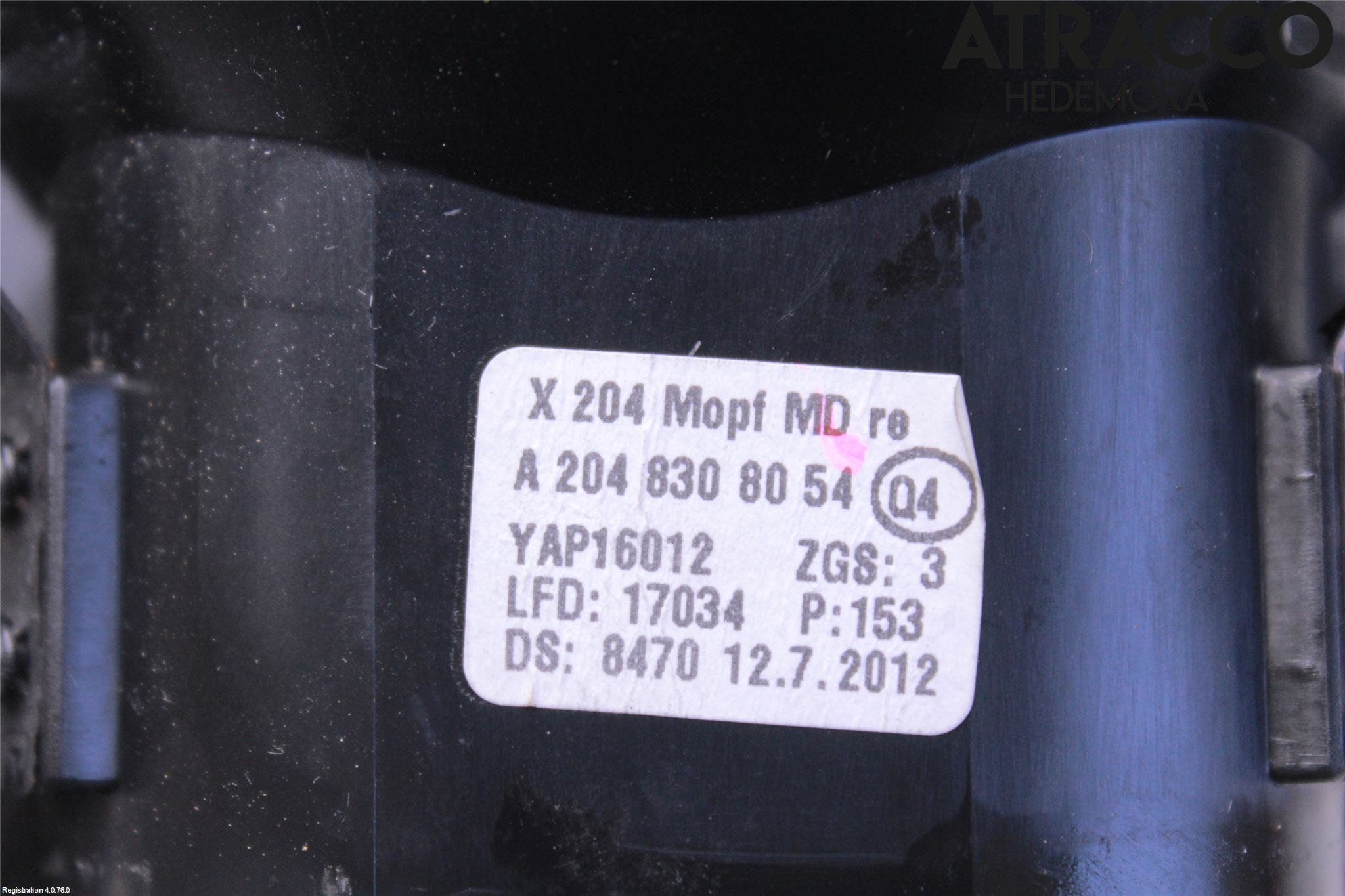 Mercedes-Benz MB GLK-KLASS (X204) 08-16 Defrosterkanal-Munstycke