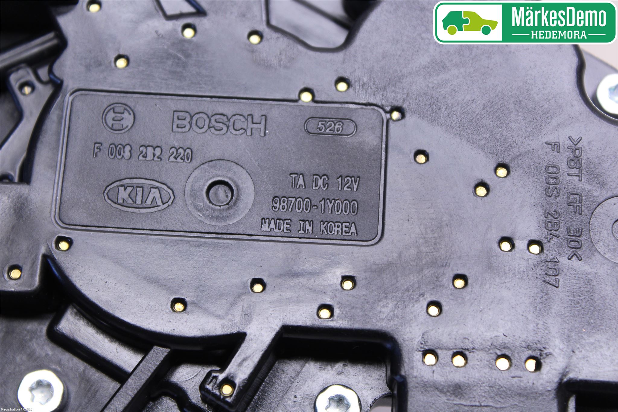 Kia PICANTO 12-17 Torkarmotor Baklucka