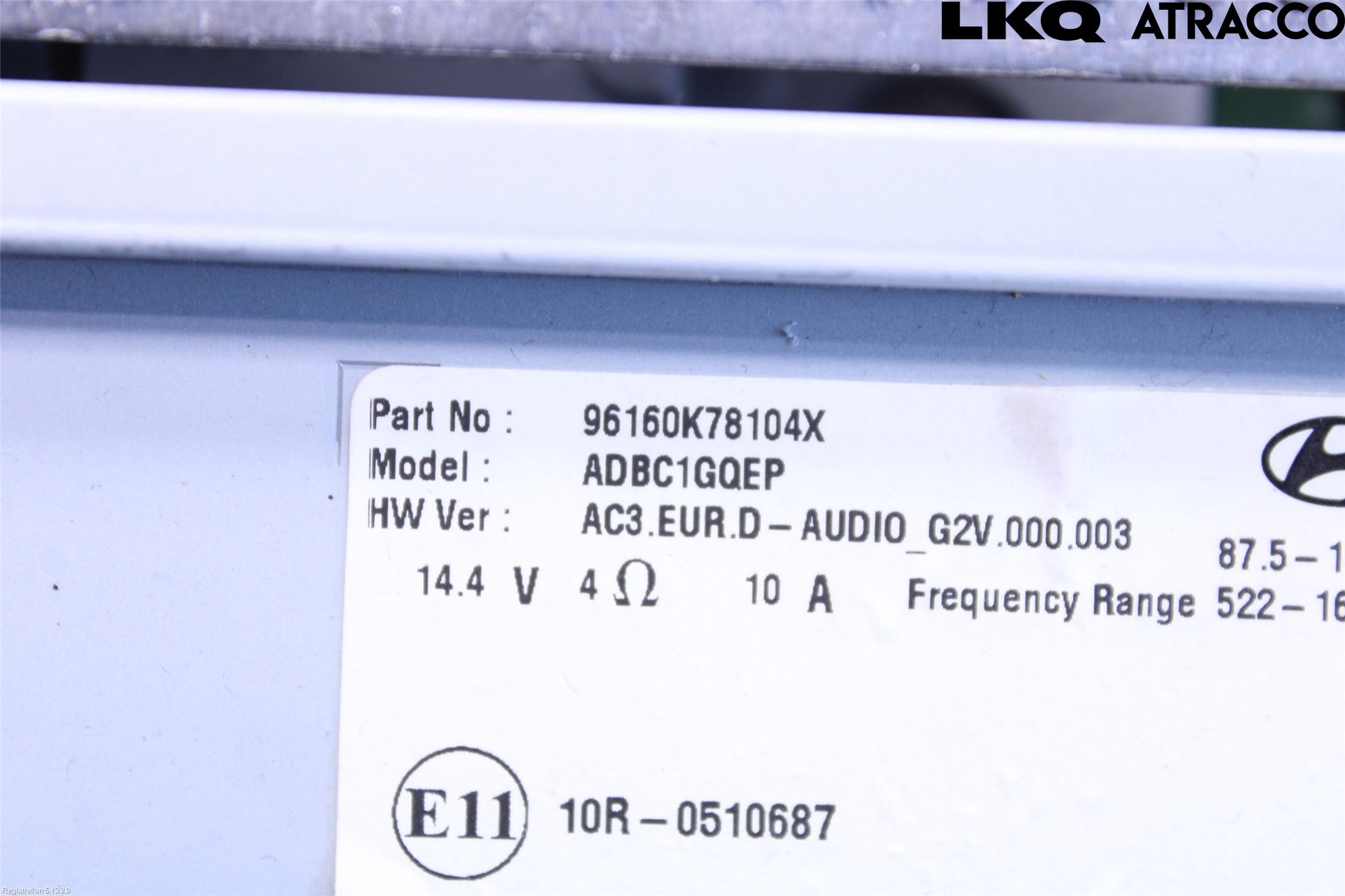 Hyundai i10 LA 20- Cd Radio - Multimediapanel