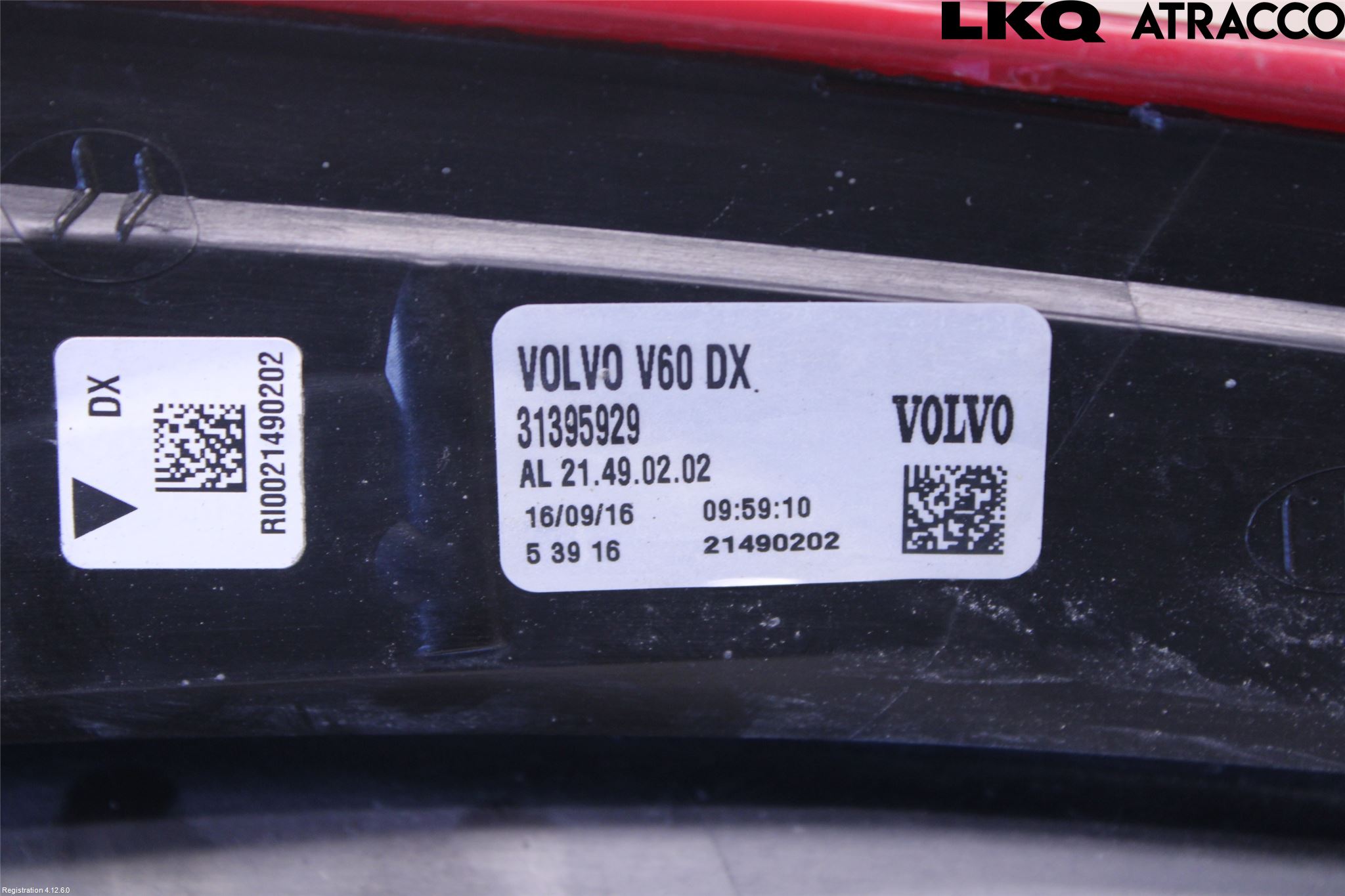 Volvo V60 14-18 Bakljus Höger