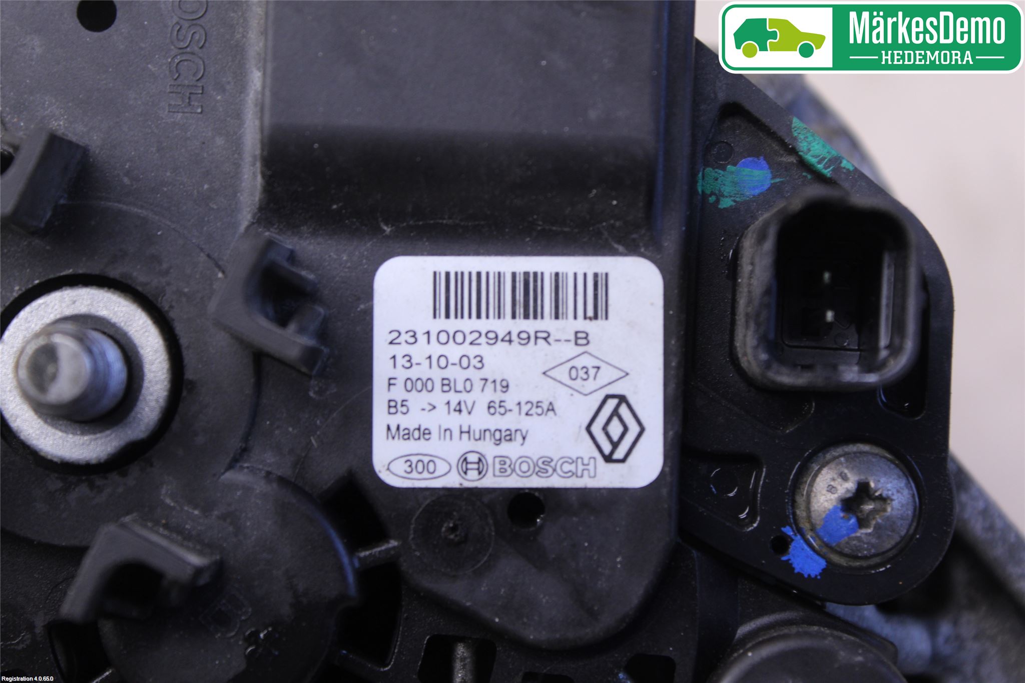 Dacia SANDERO/STEPWAY 13-20 Generator