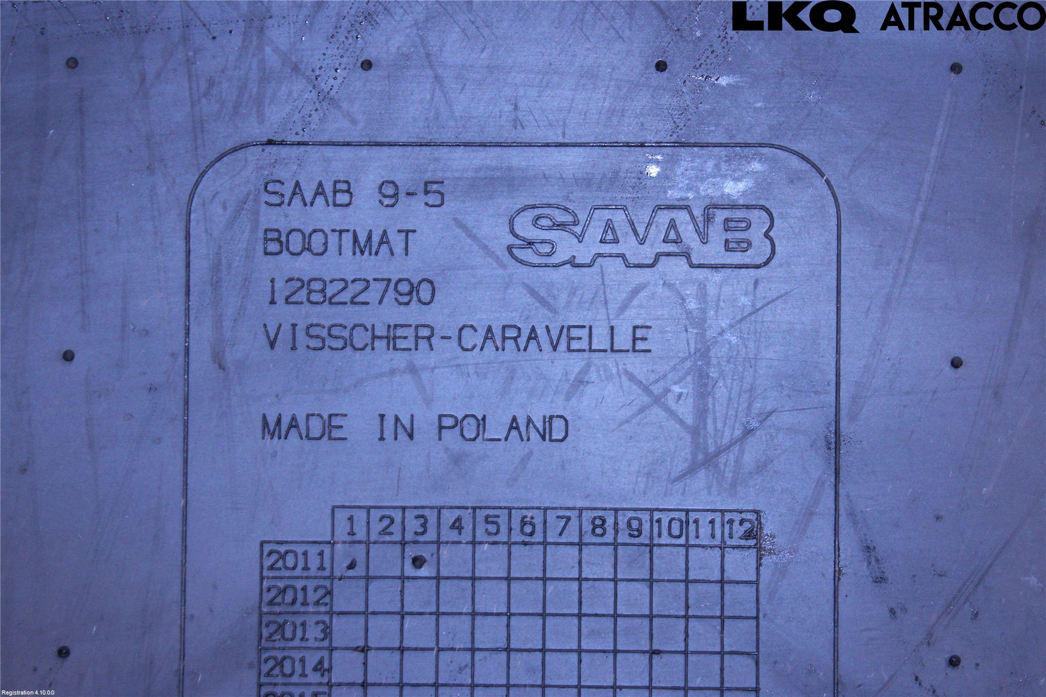 Saab 9-5 10-12 Lastmatta-Skydd