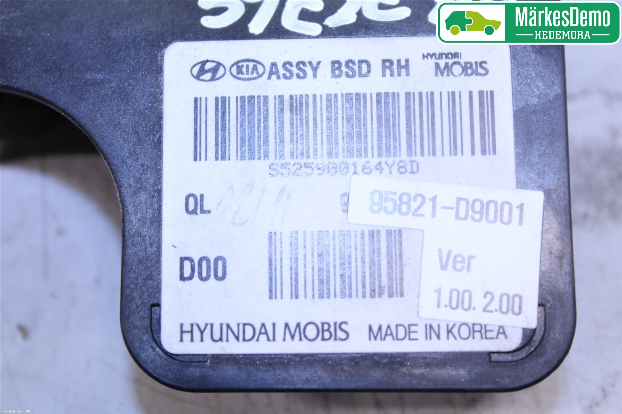 Kia SPORTAGE (QL) 16-21 Sensor Aktivt Kollisionsskydd
