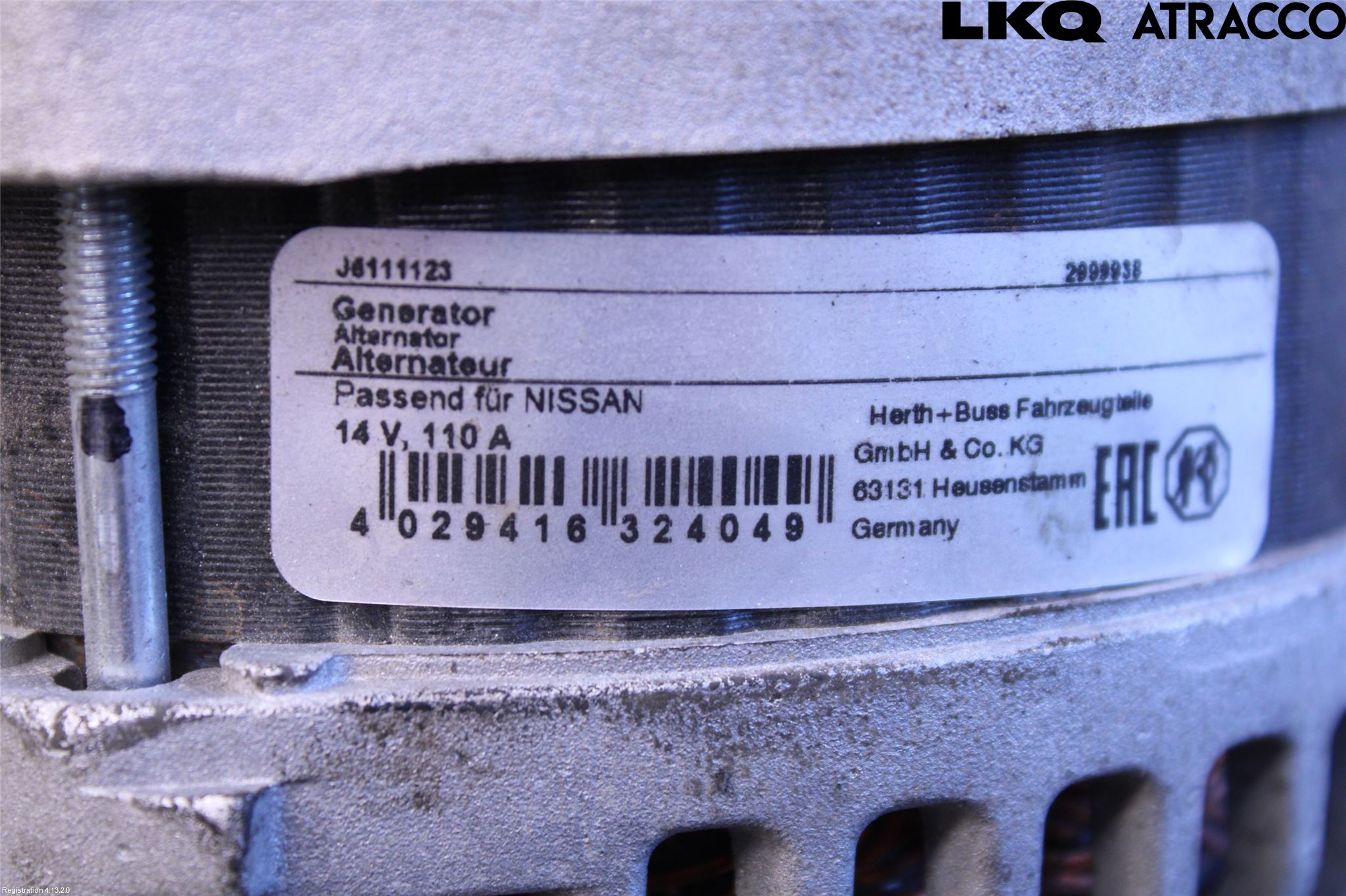 Nissan JUKE 14-19 Generator