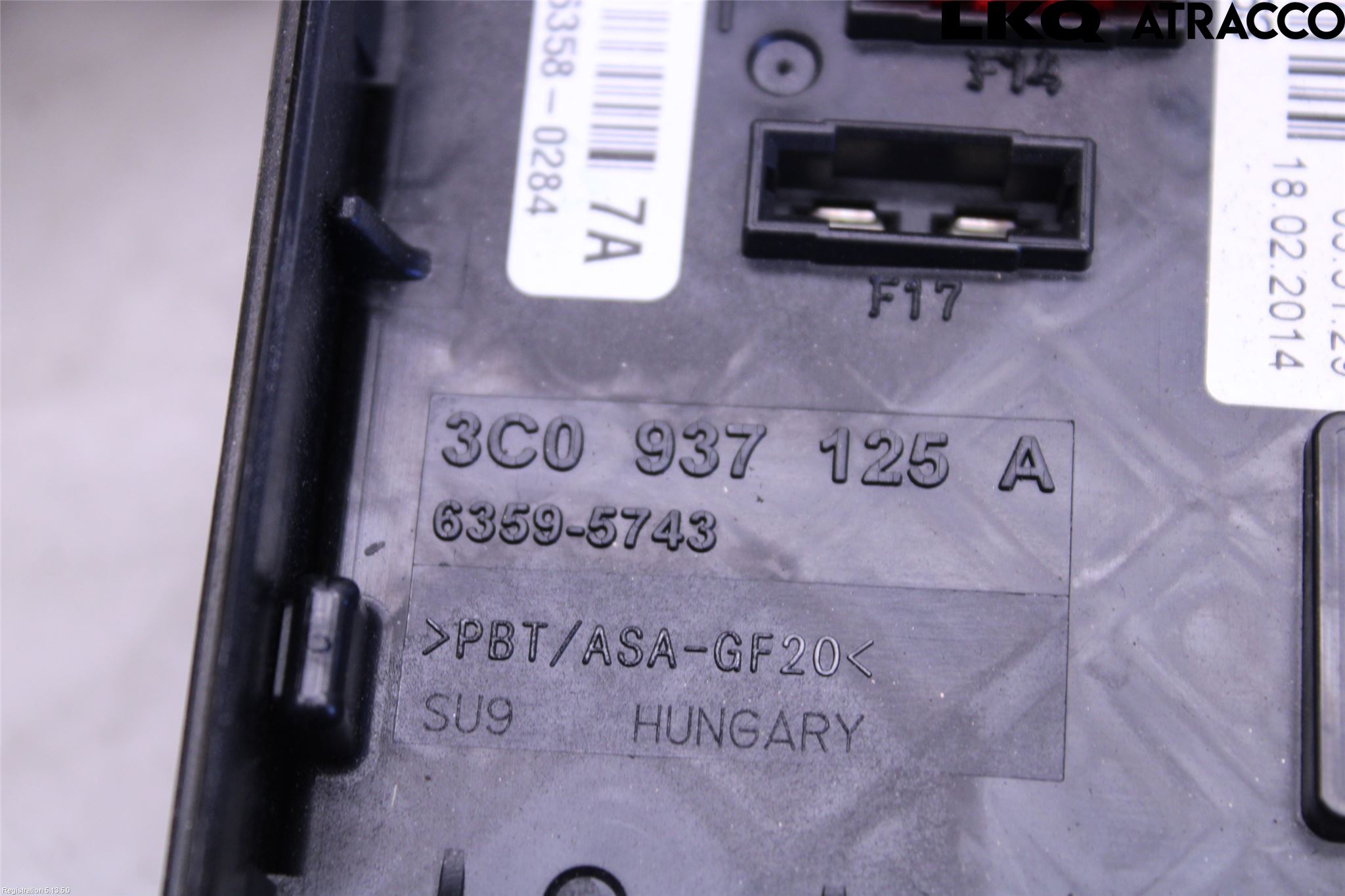 Volkswagen VW SHARAN 11- Säkringsdosa-Elcentral