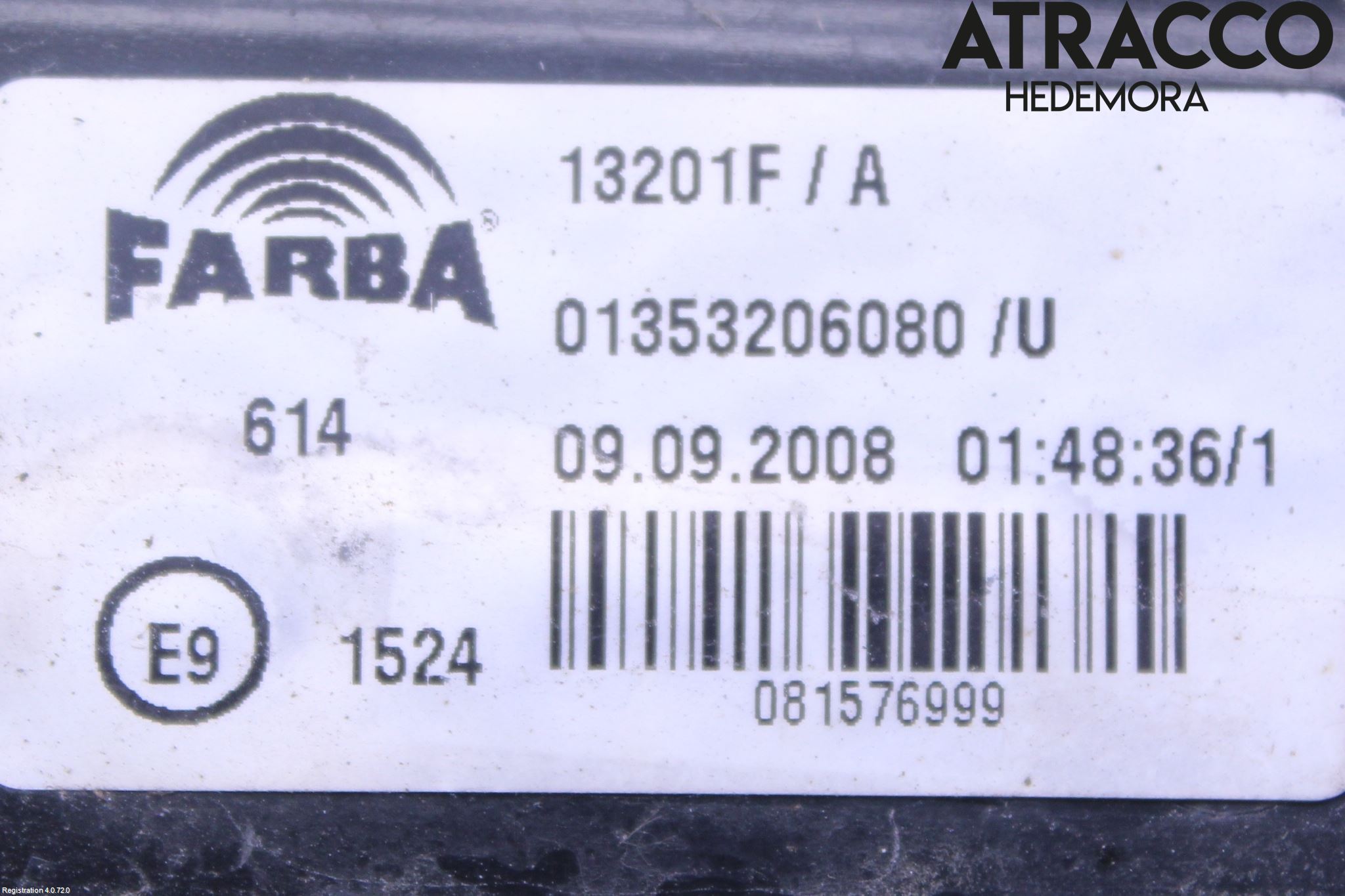 Peugeot BIPPER Bakljus Vänster