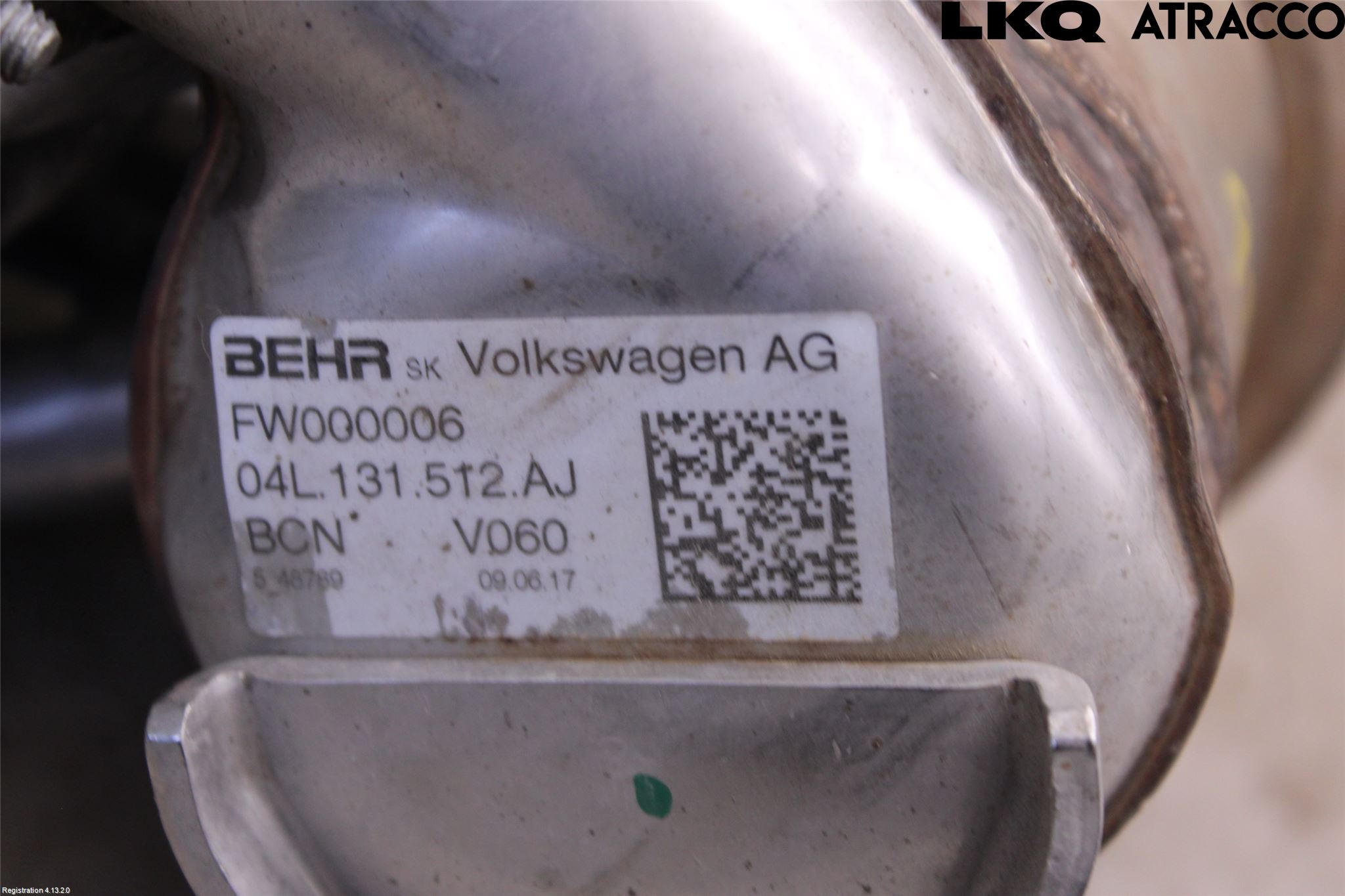 Volkswagen VW CADDY 16-20 Avgaskylare