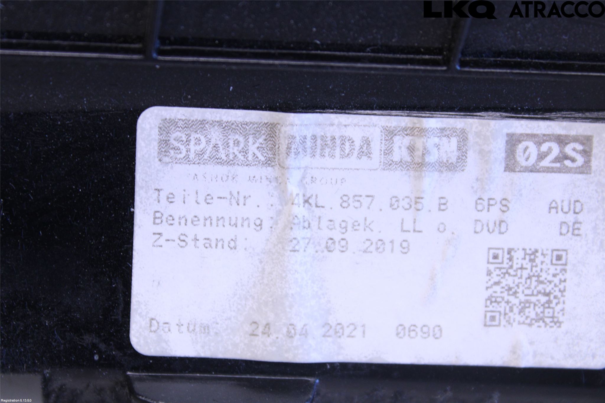 Audi E-TRON, S GE 19- Handskfack