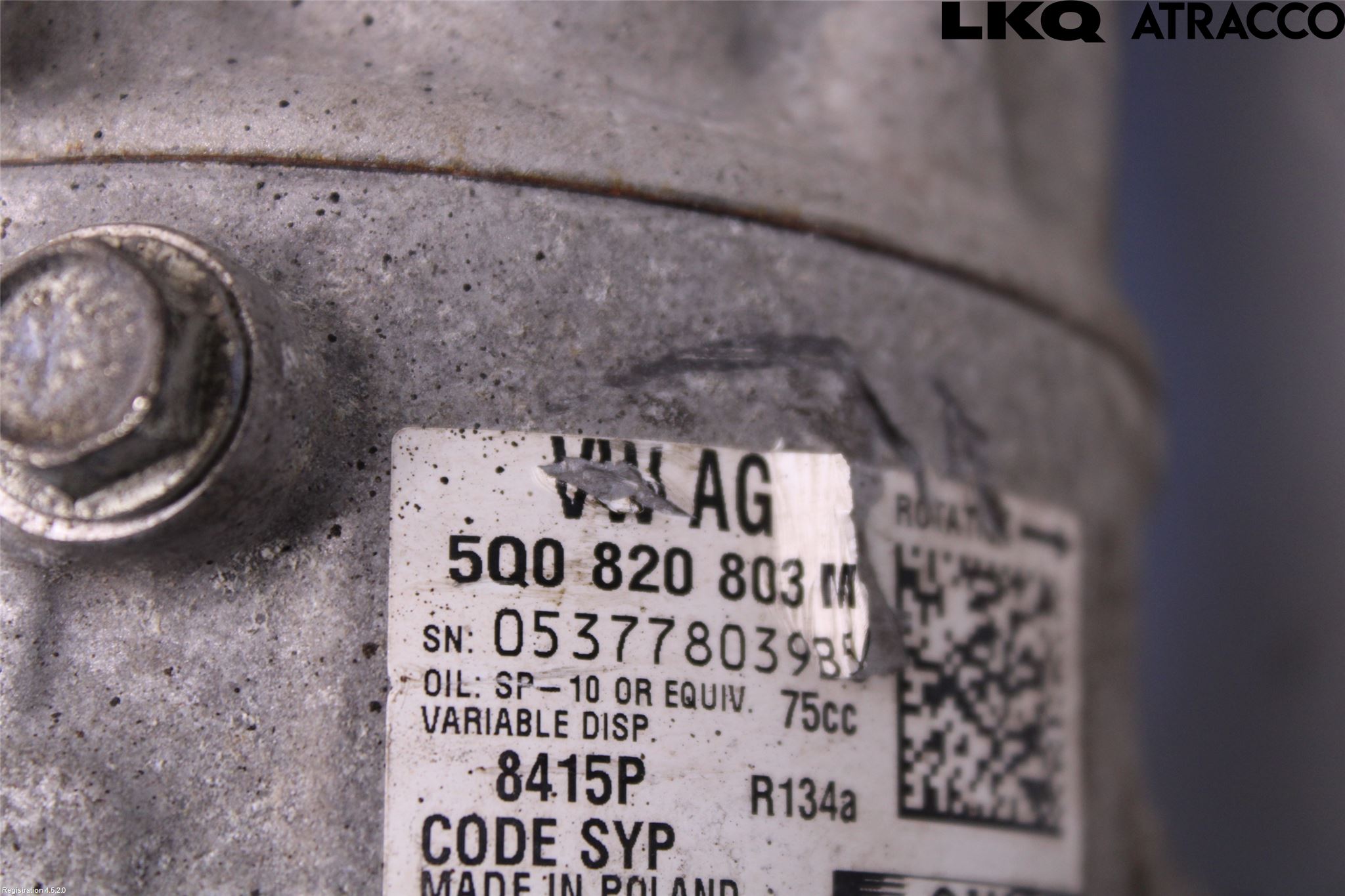 Volkswagen VW CADDY 16-20 Ac Kompressor