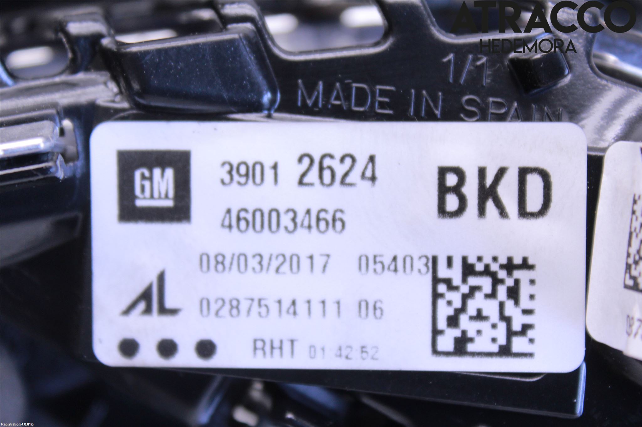 Opel CORSA E 15-19 Bakljus Lucka Hö