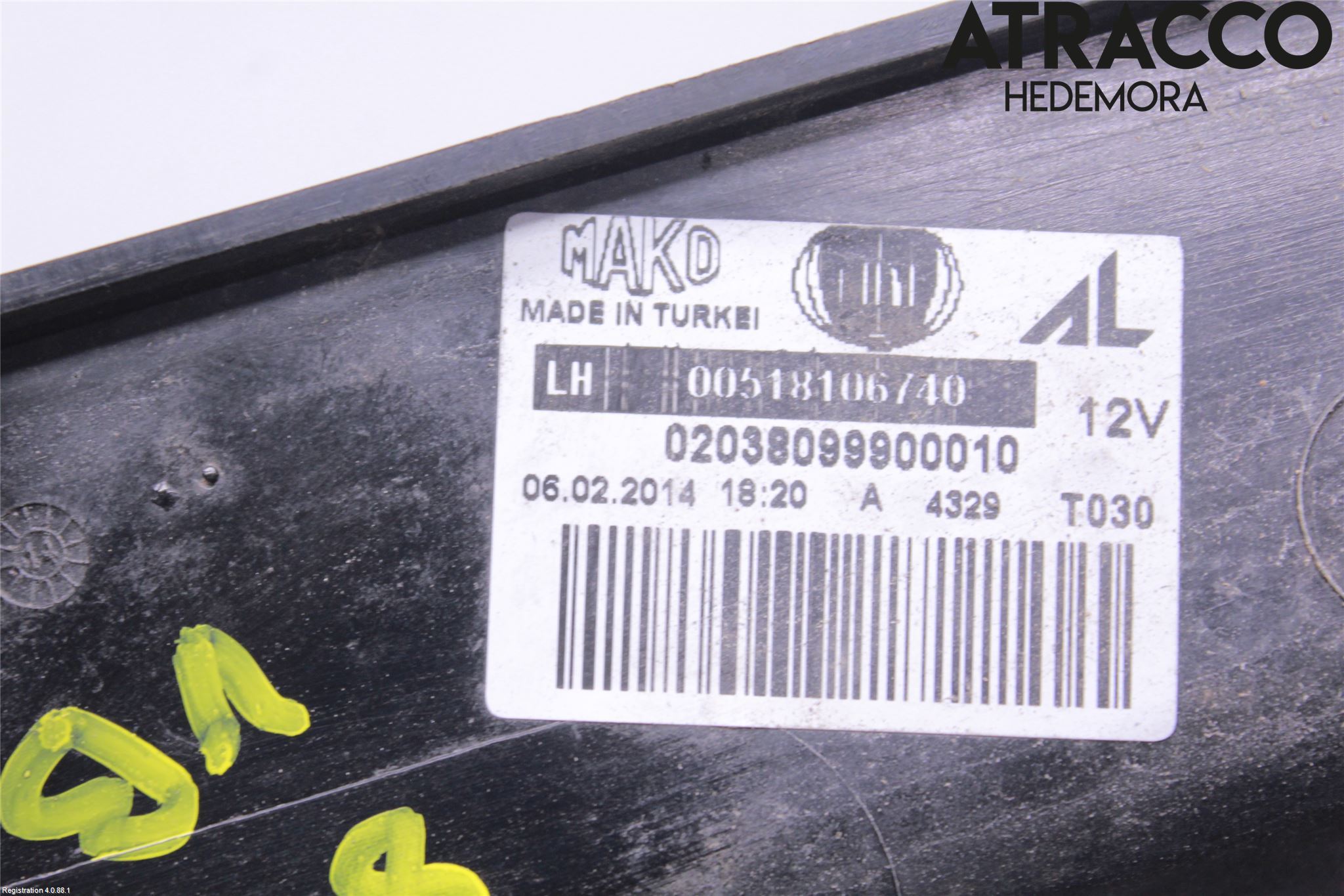 Fiat DOBLO CARGO Bakljus Vänster