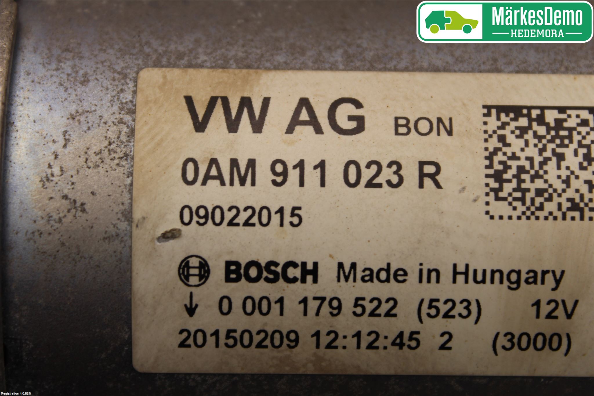 Volkswagen VW GOLF / E-GOLF VII 13-20 Startmotor