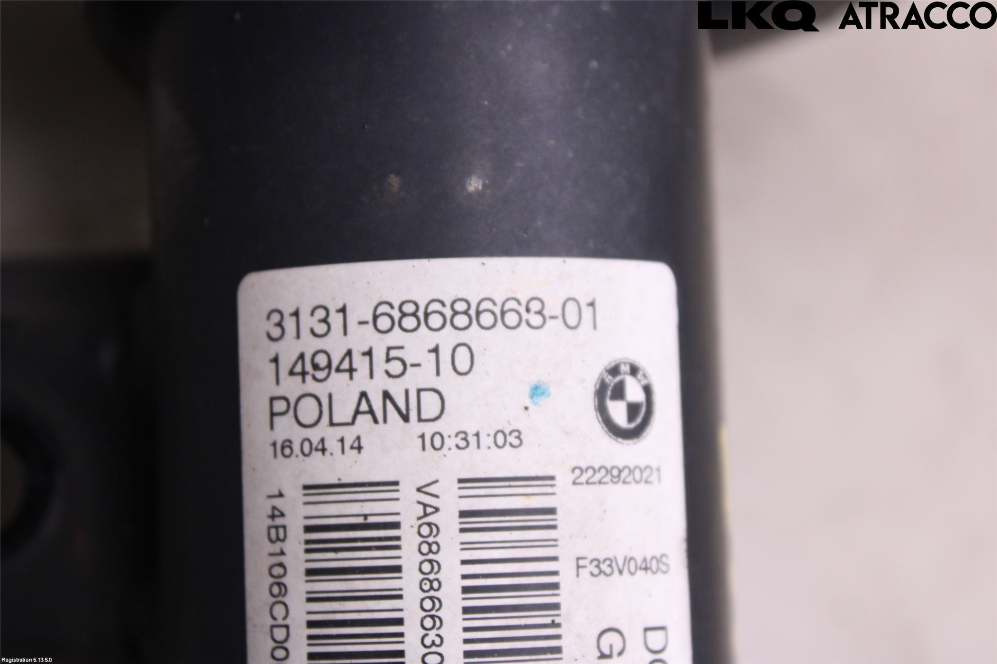 BMW 4 F32/F33/F82/F83 13-20 Fjäderben Fram Vänster