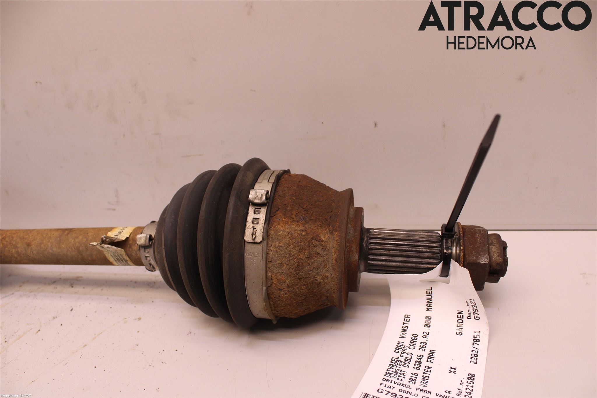 Fiat DOBLO CARGO Drivaxel Fram Vänster