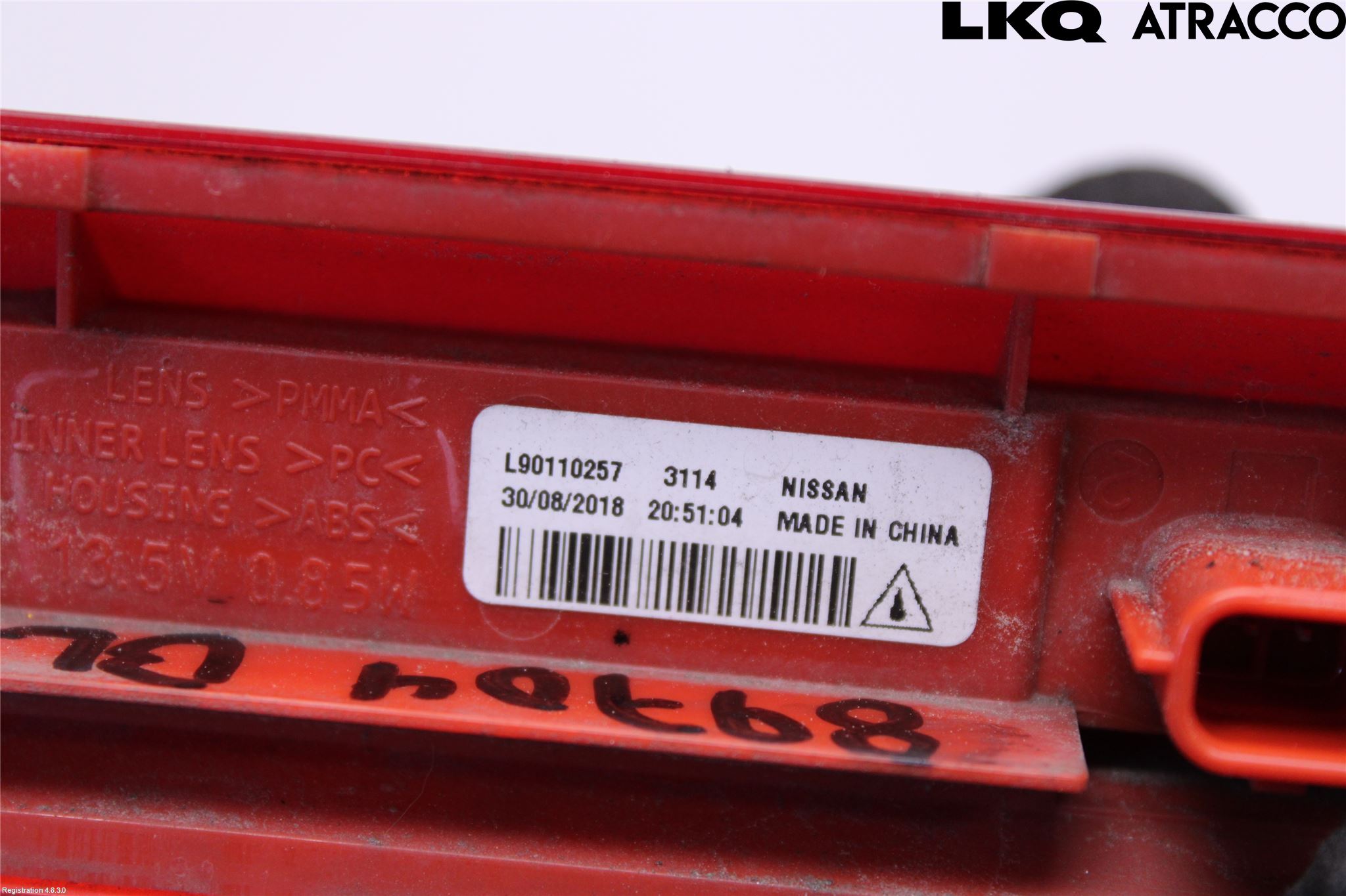 Nissan LEAF 18- Bromsljus Bakruta