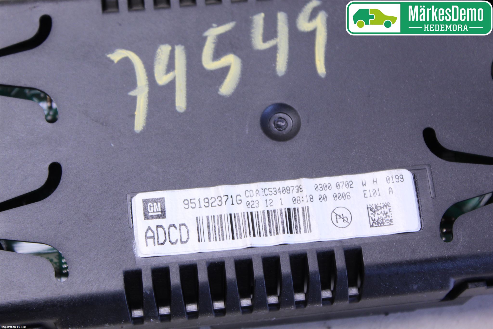 GM CHEVROLET CRUZE Färddator