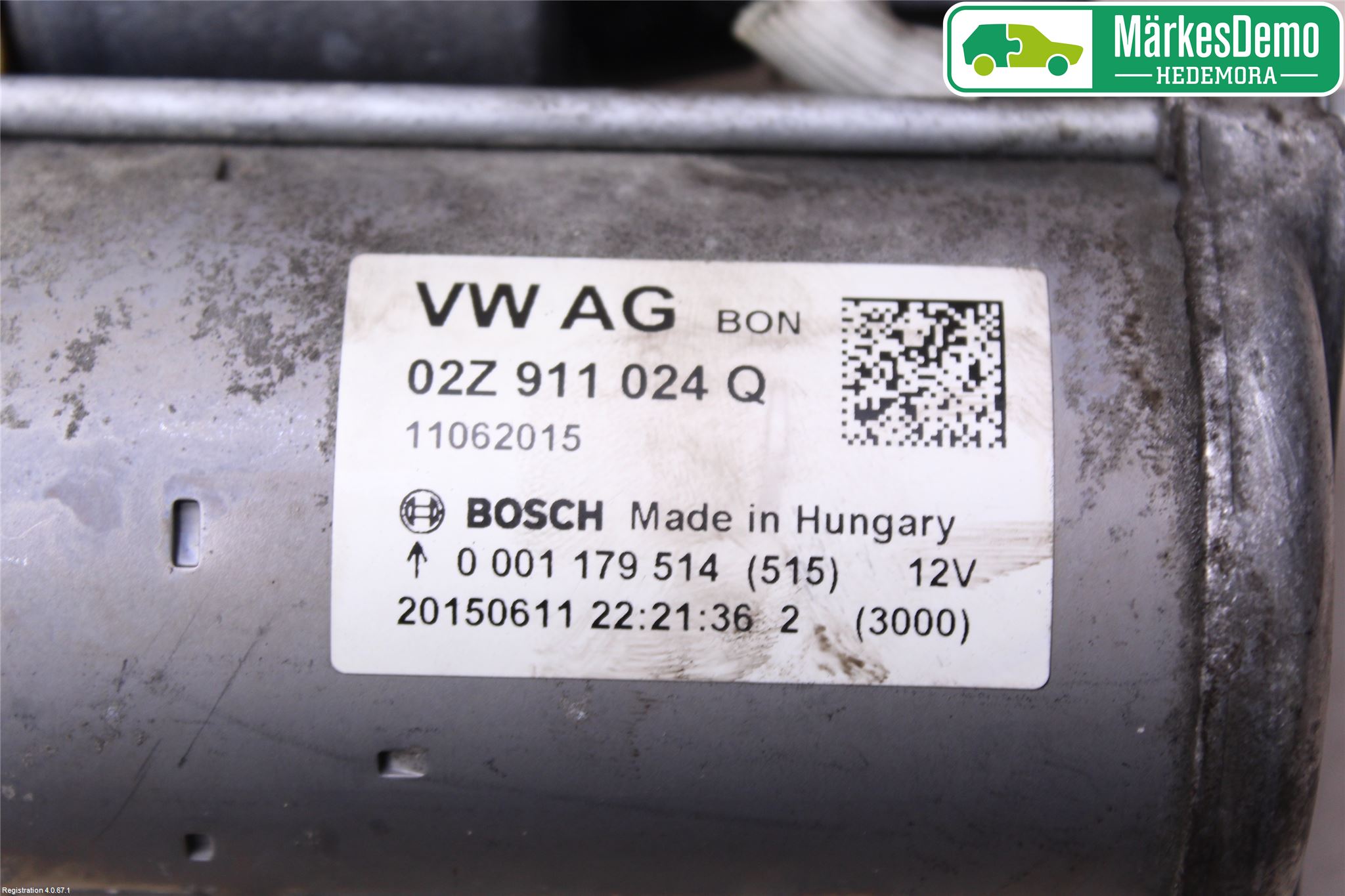 Volkswagen VW GOLF / E-GOLF VII 13-20 Startmotor