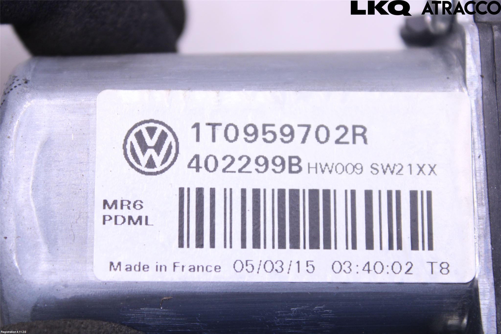 Volkswagen VW CADDY 11-15 Fönsterhissmotor