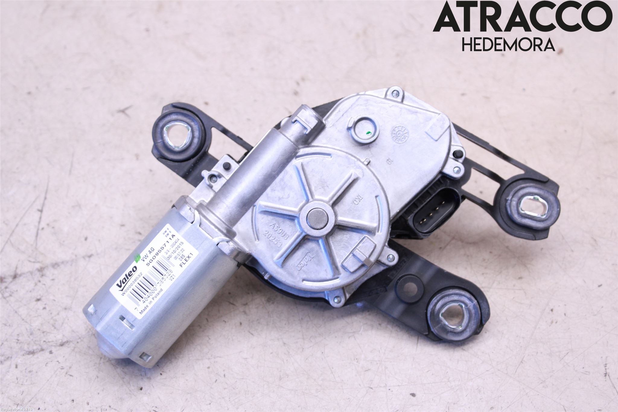 Volkswagen VW PASSAT 15-19 Torkarmotor Baklucka