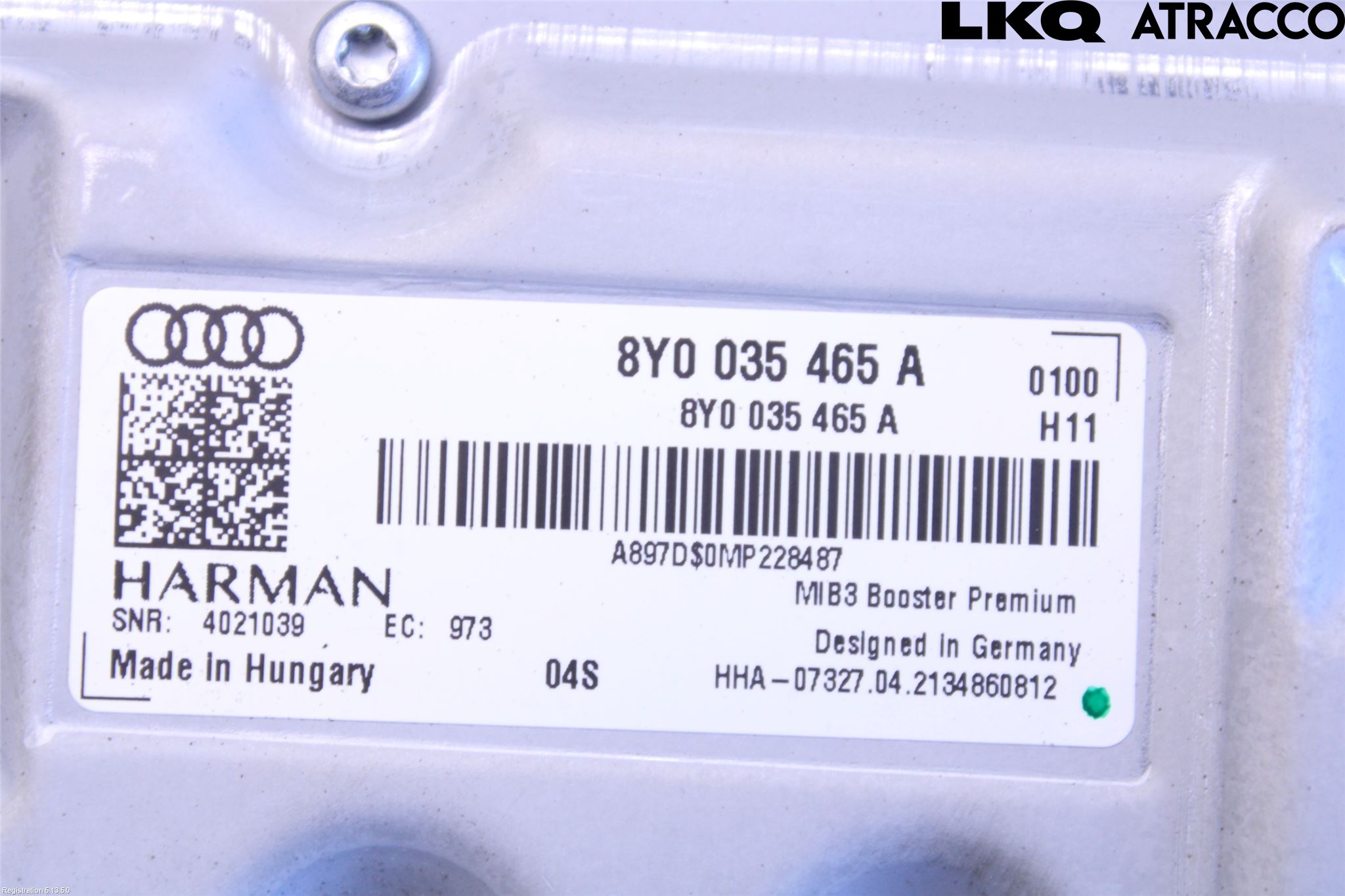 Audi E-TRON, S GE 19- Styrenhet Övrigt