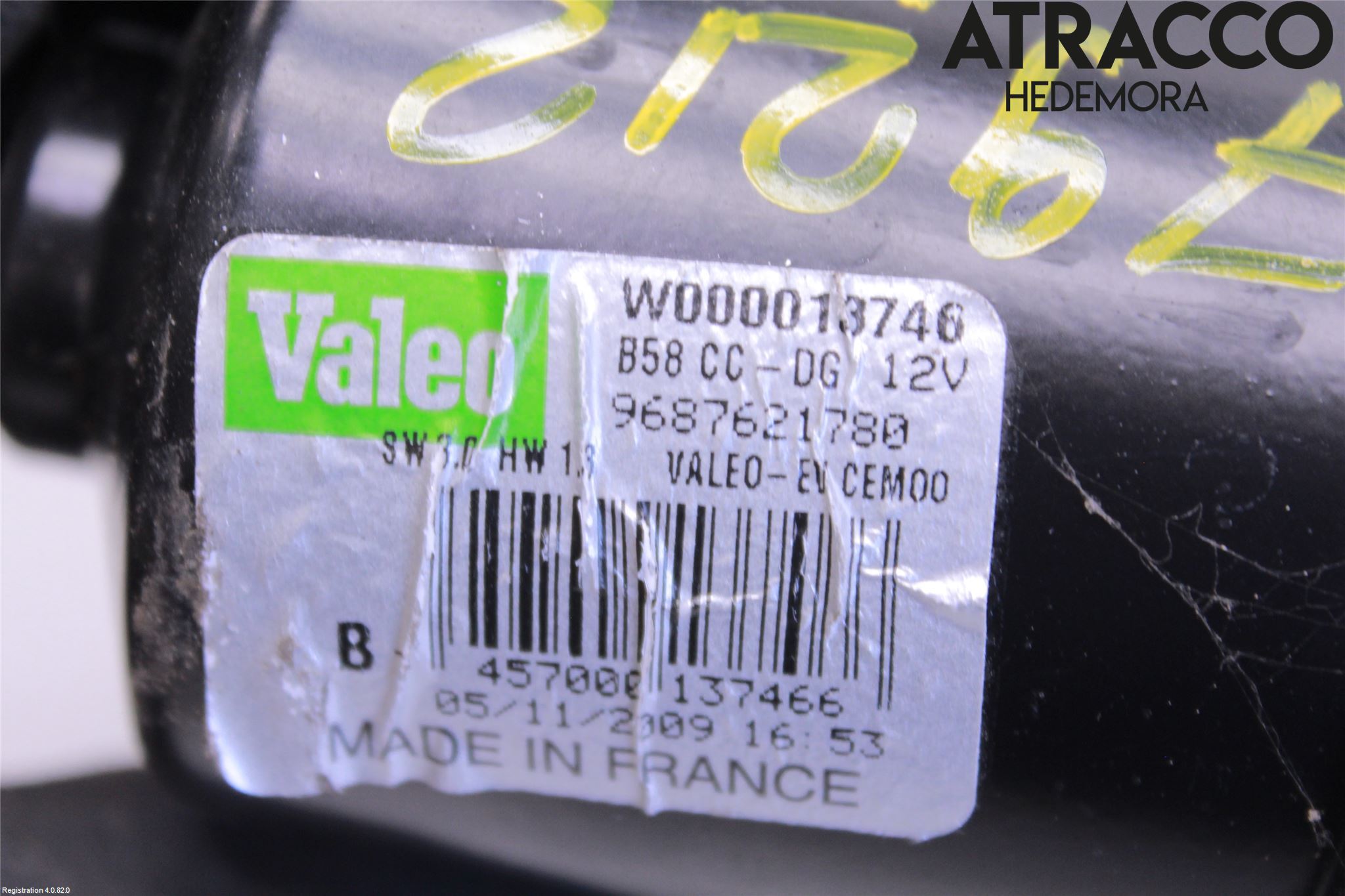 Citroen C4 GRAND PICASSO 07-13 Torkarmotor Vindruta