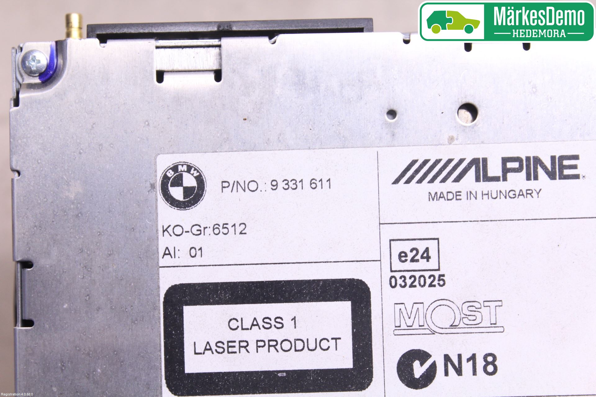 BMW 5 F10/F11/F18 09-17 Cd Radio - Multimediapanel