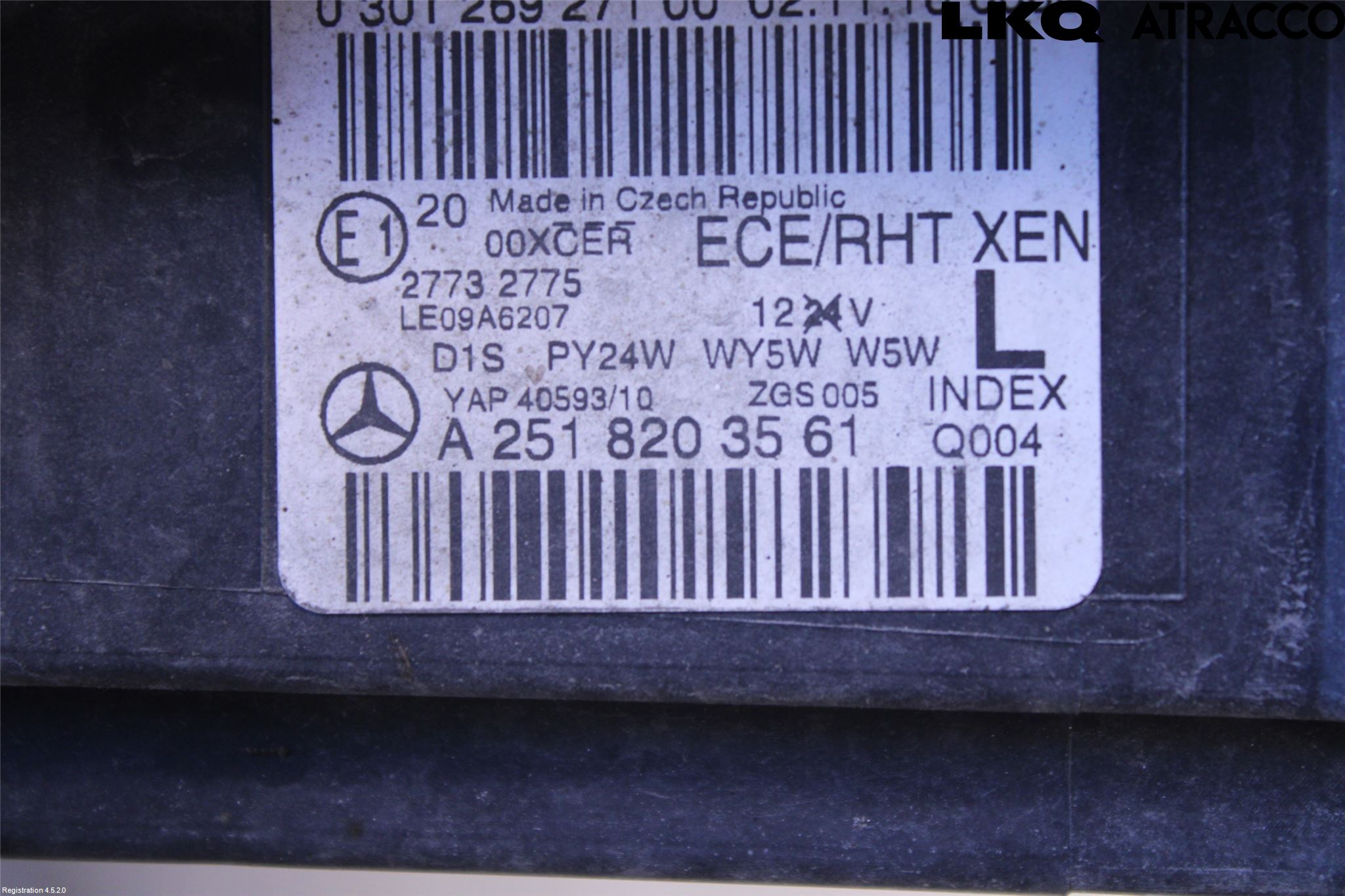 Mercedes-Benz MB R-KLASS (W251) 05-13 Strålkastare Vänster