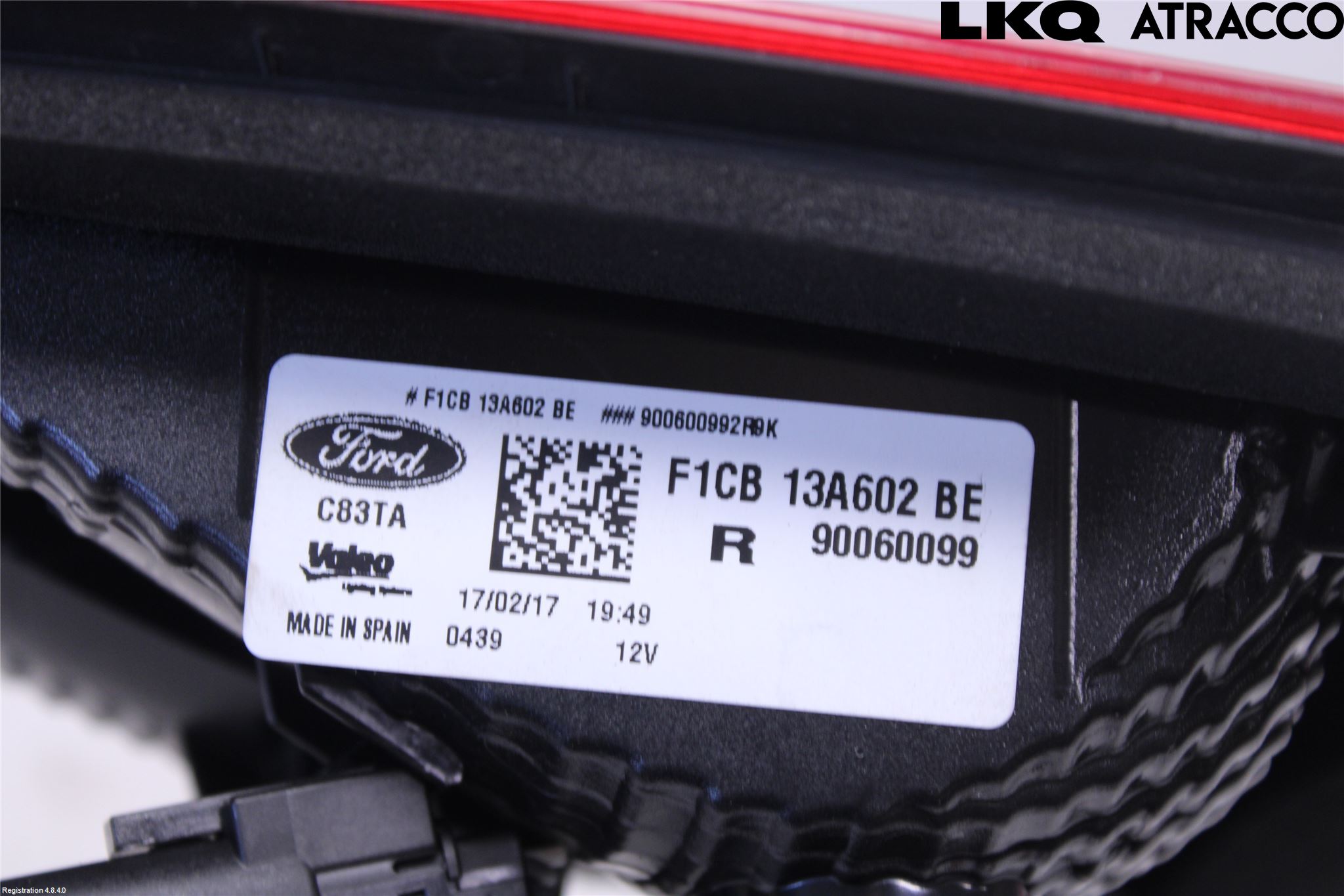 Ford C-MAX ll 15-19 Bakljus Lucka Hö
