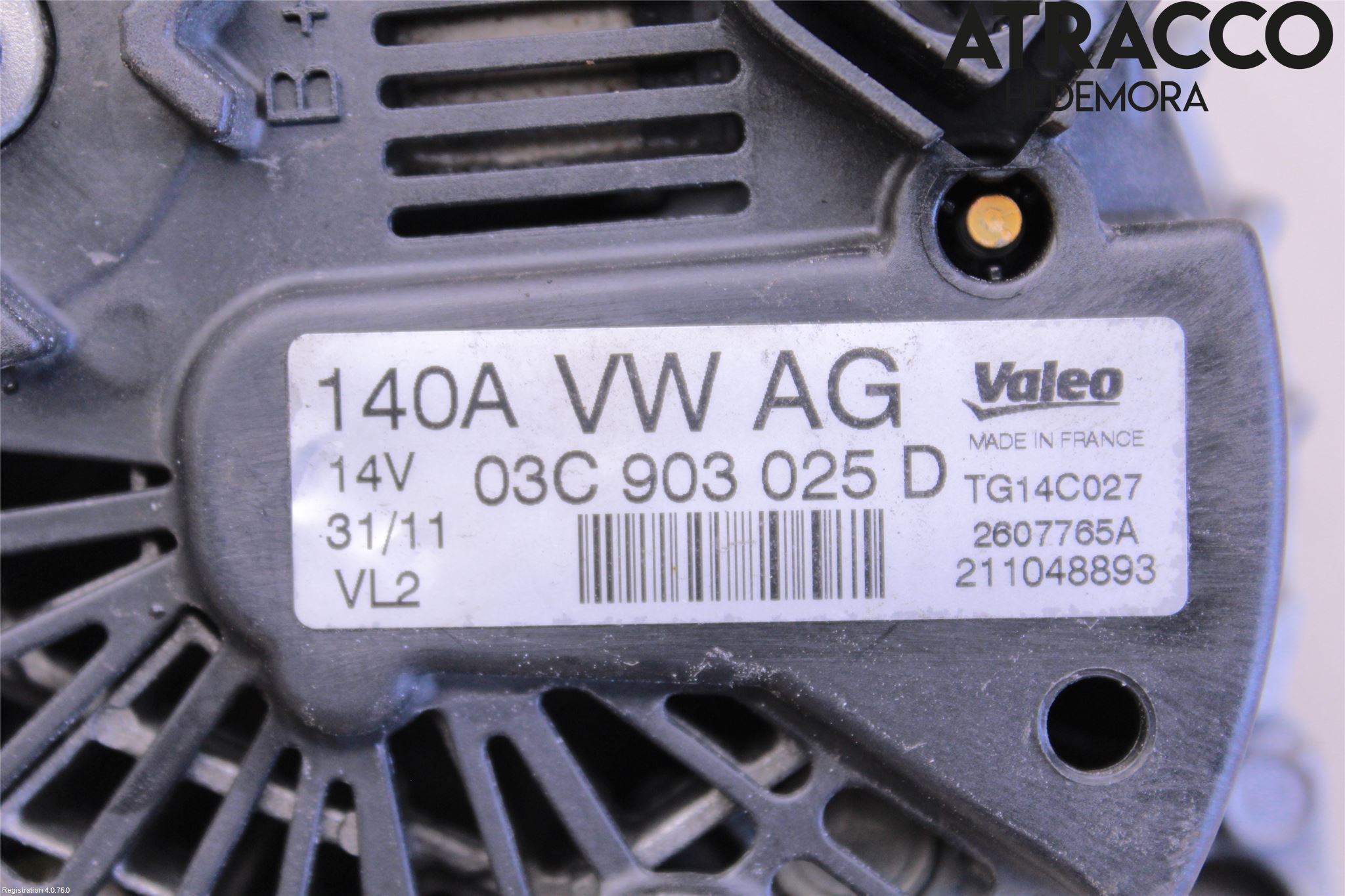 Volkswagen VW GOLF VI 09-13 Generator