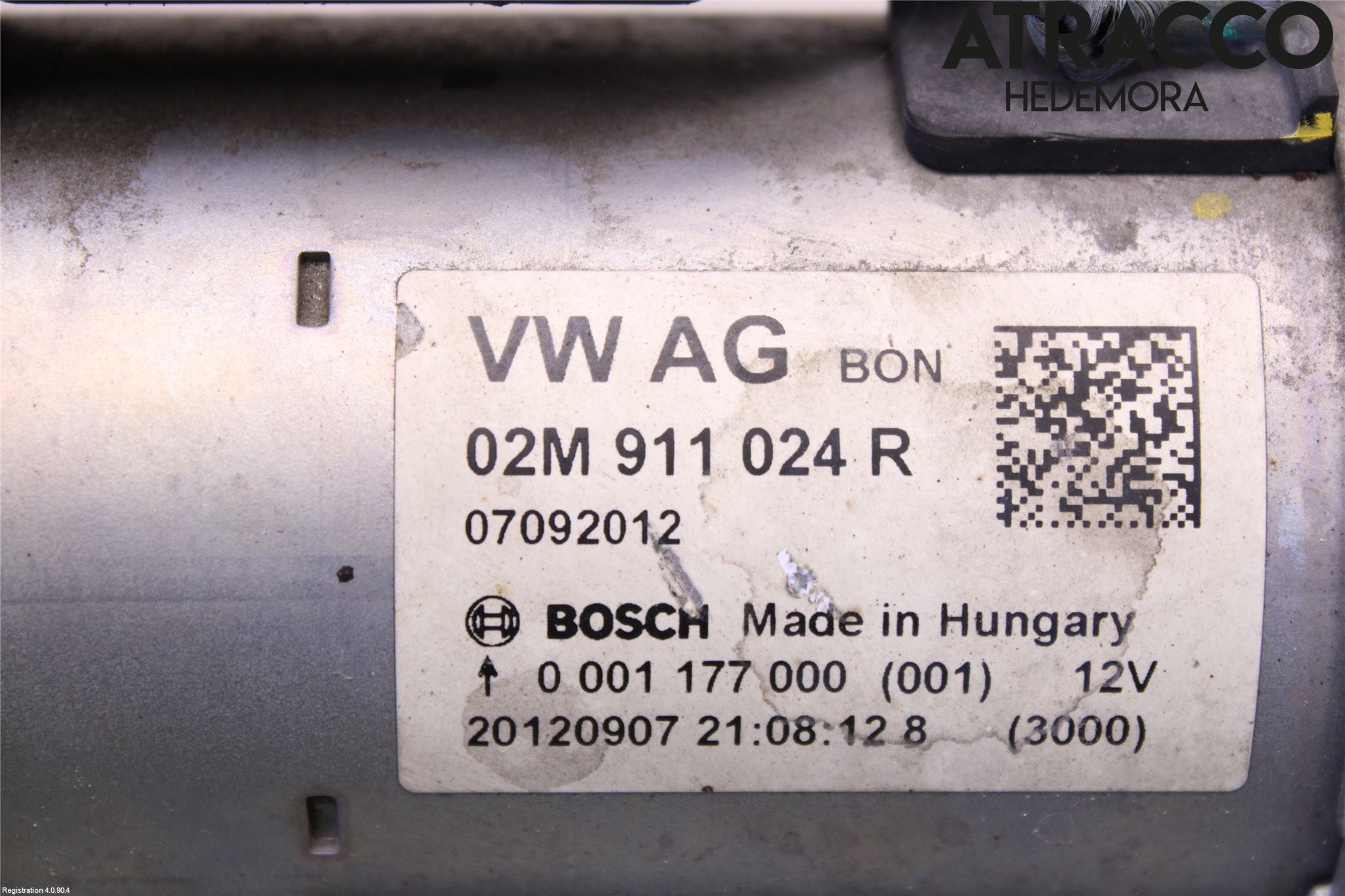 Volkswagen VW UP! / E-UP! Startmotor