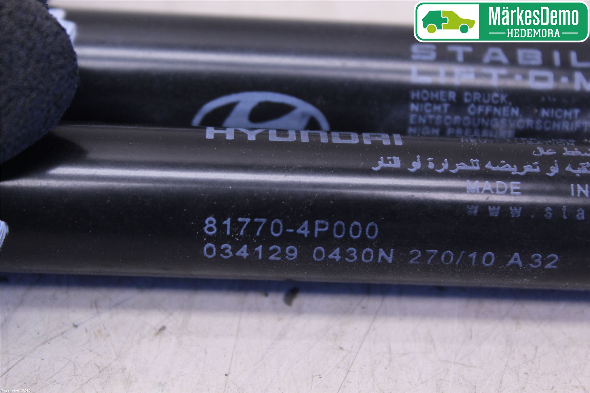 Hyundai i20 PB 09-14 Gasfjäder Baklucka