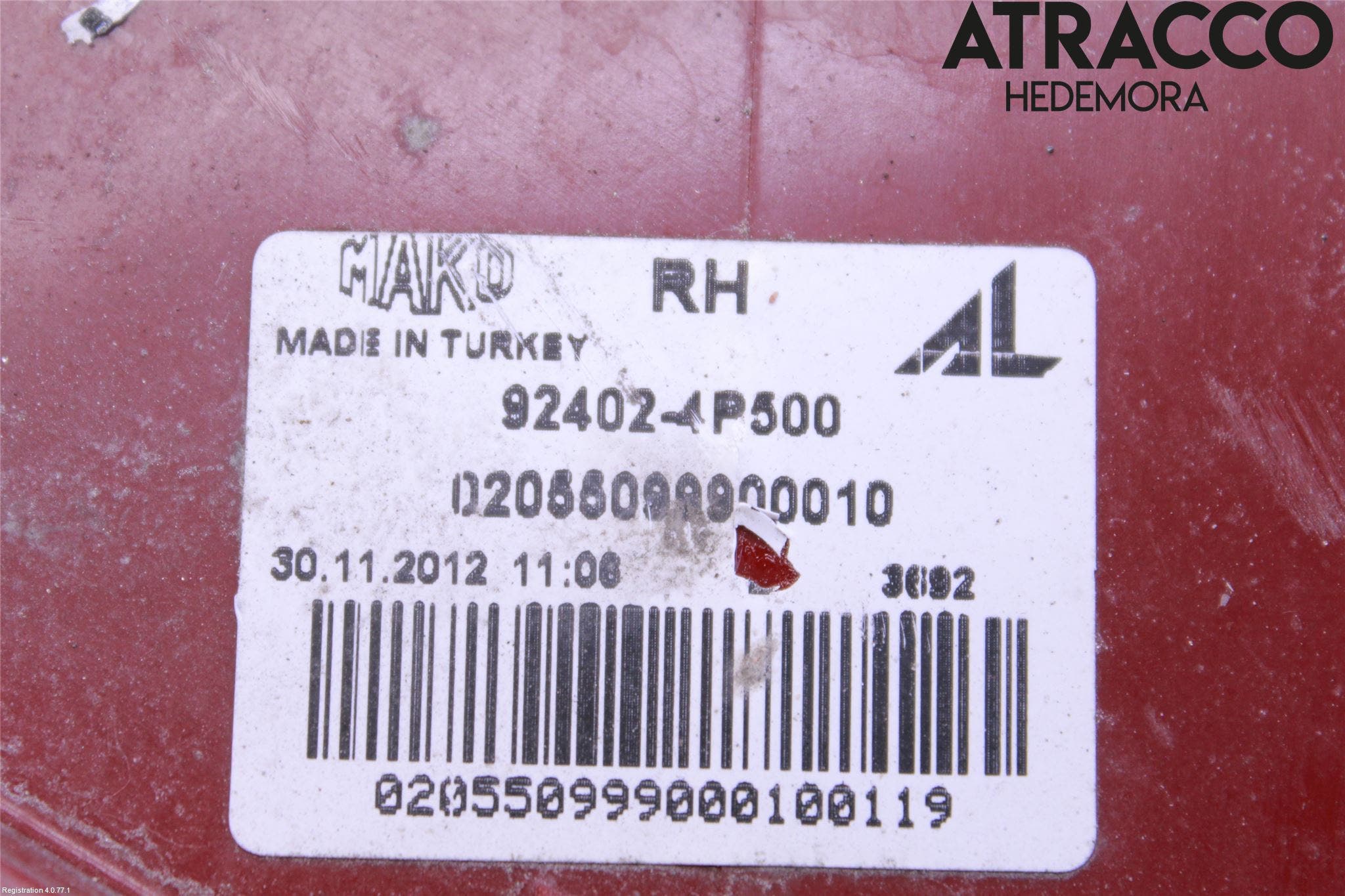 Hyundai i20 PB 09-14 Bakljus Höger