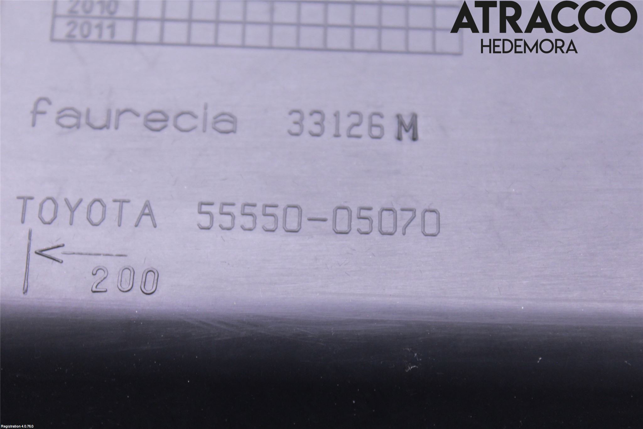 Toyota AVENSIS 07-08 Handskfacklucka