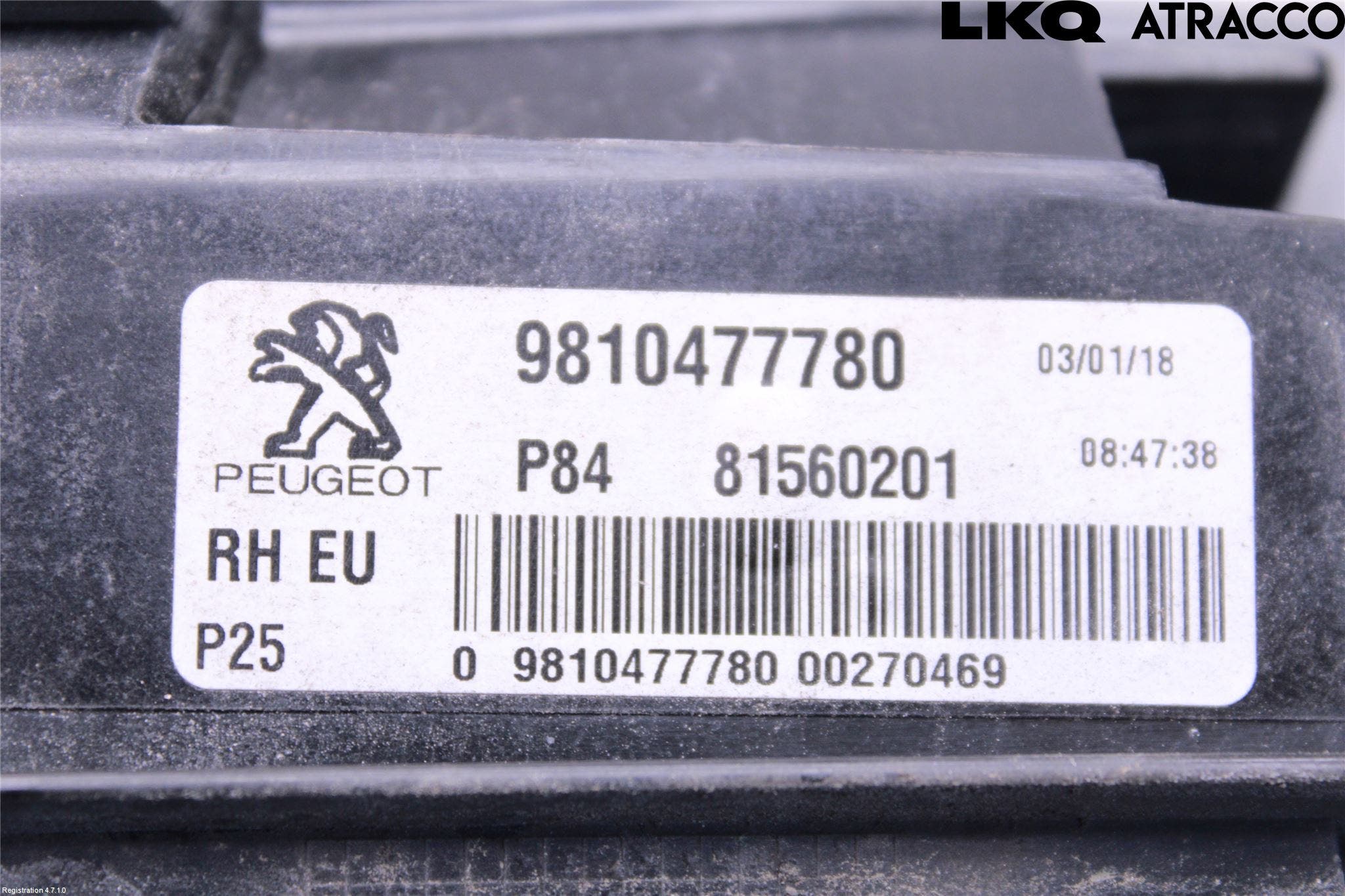 Peugeot 3008 17-24 Bakljus Lucka Hö