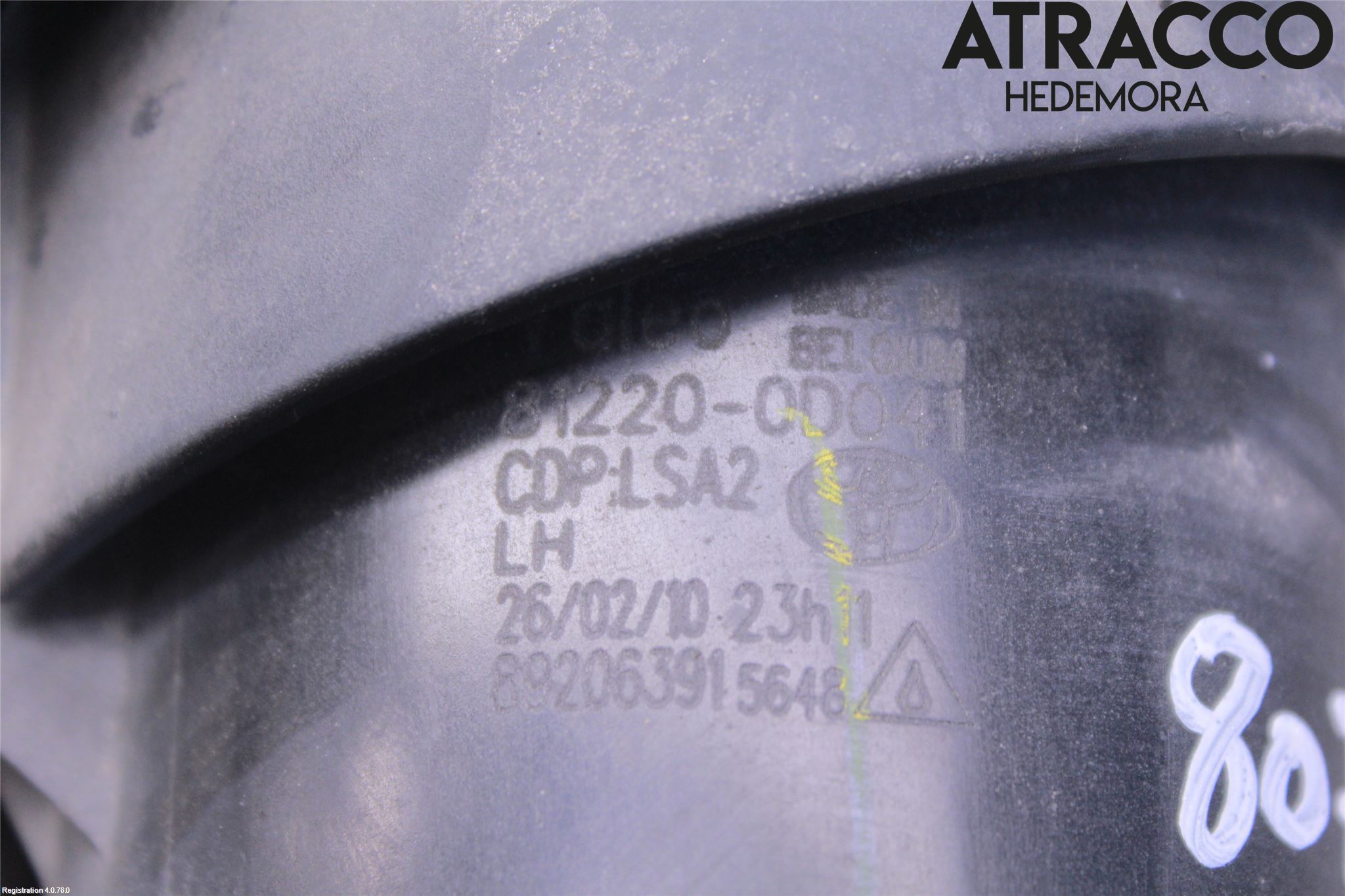 Toyota AVENSIS 09-15 Dimljus-Varselljus Fram