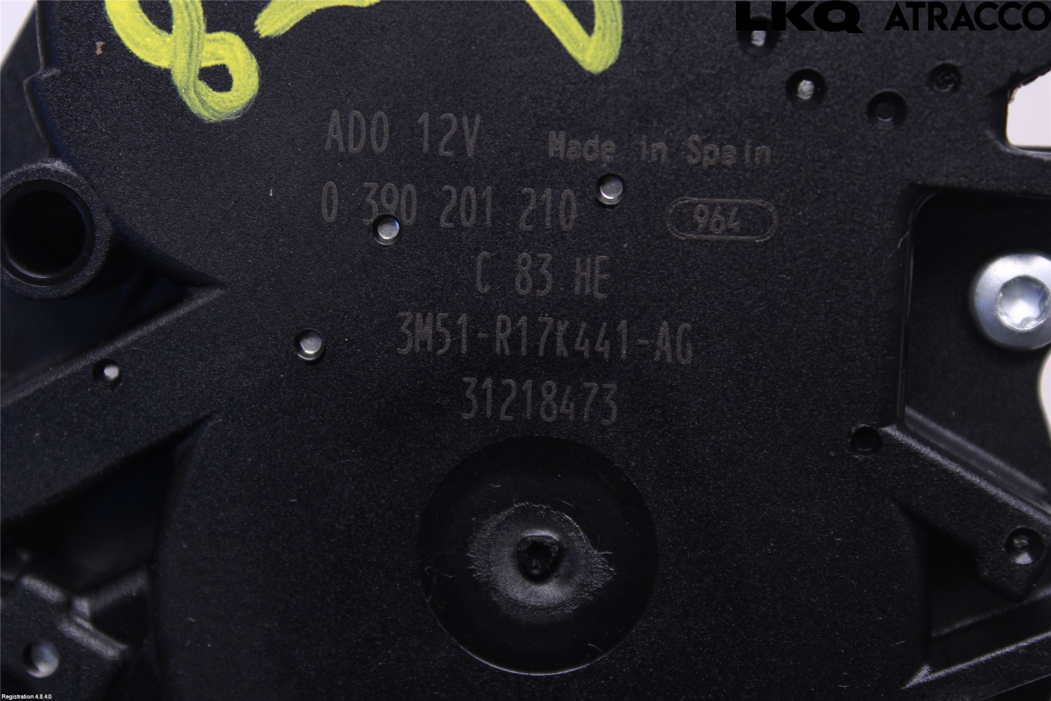 Ford MONDEO 07-15 Torkarmotor Baklucka