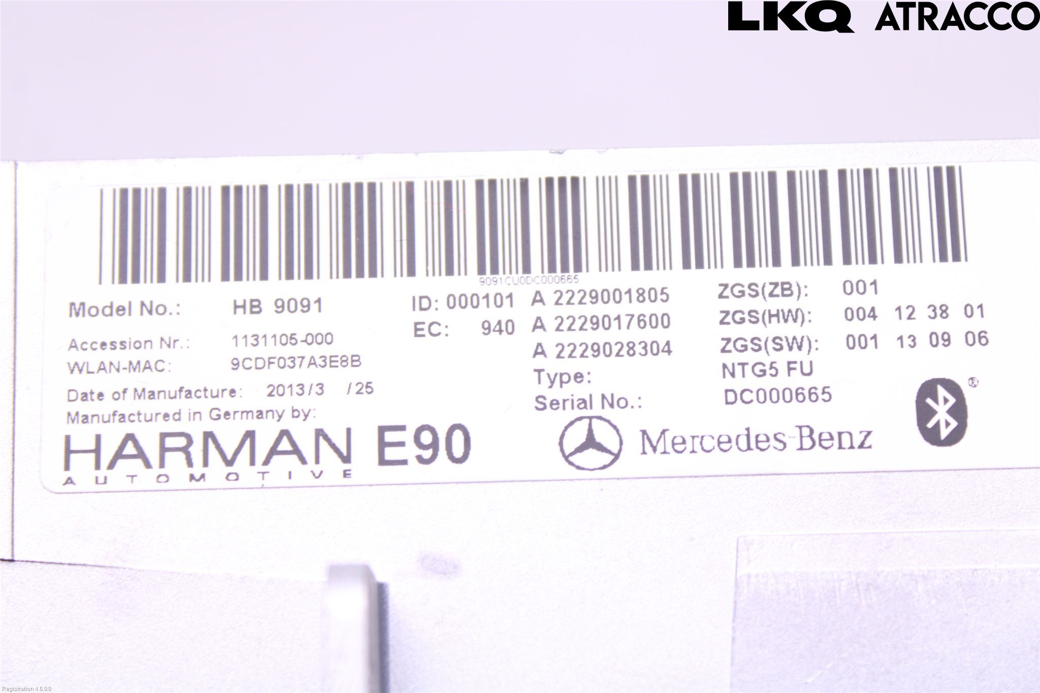 Övriga MB S-CLASS AMG (W221) Cd Radio - Multimediapanel