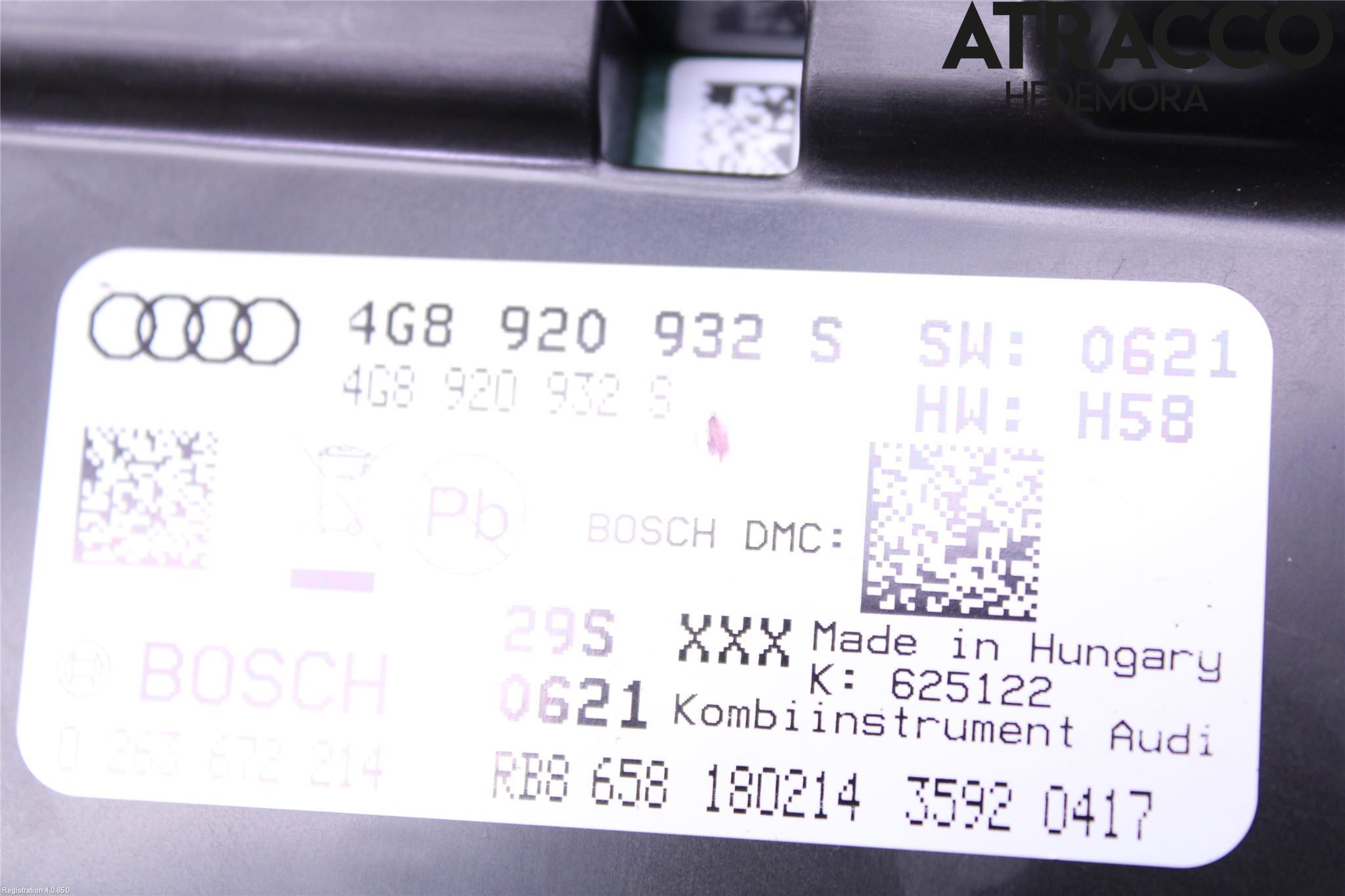 Audi A6/S6 4G 11-18 Instrument Komb