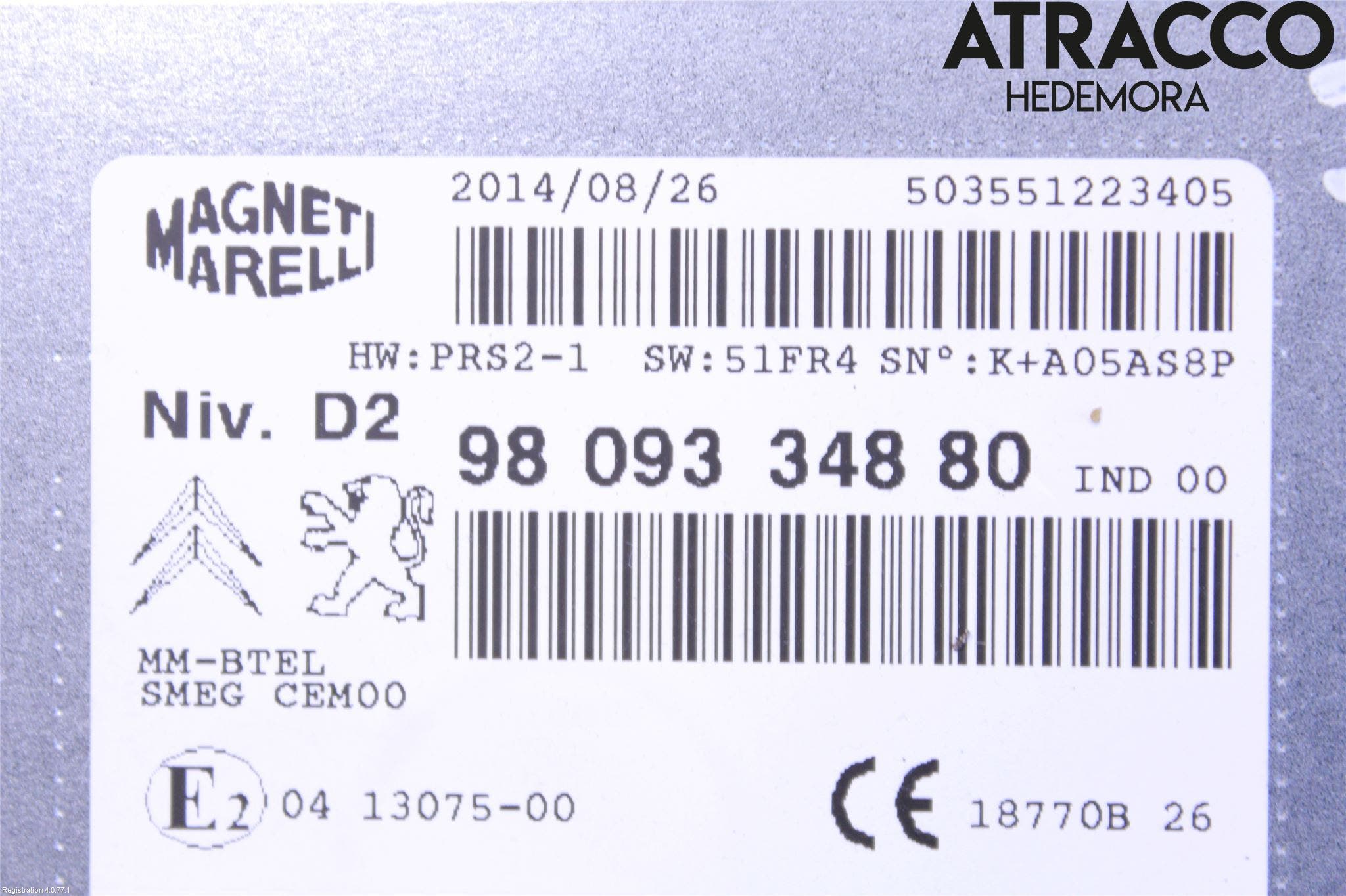 Citroen C4 GRAND PICASSO 14-18 Cd Radio - Multimediapanel