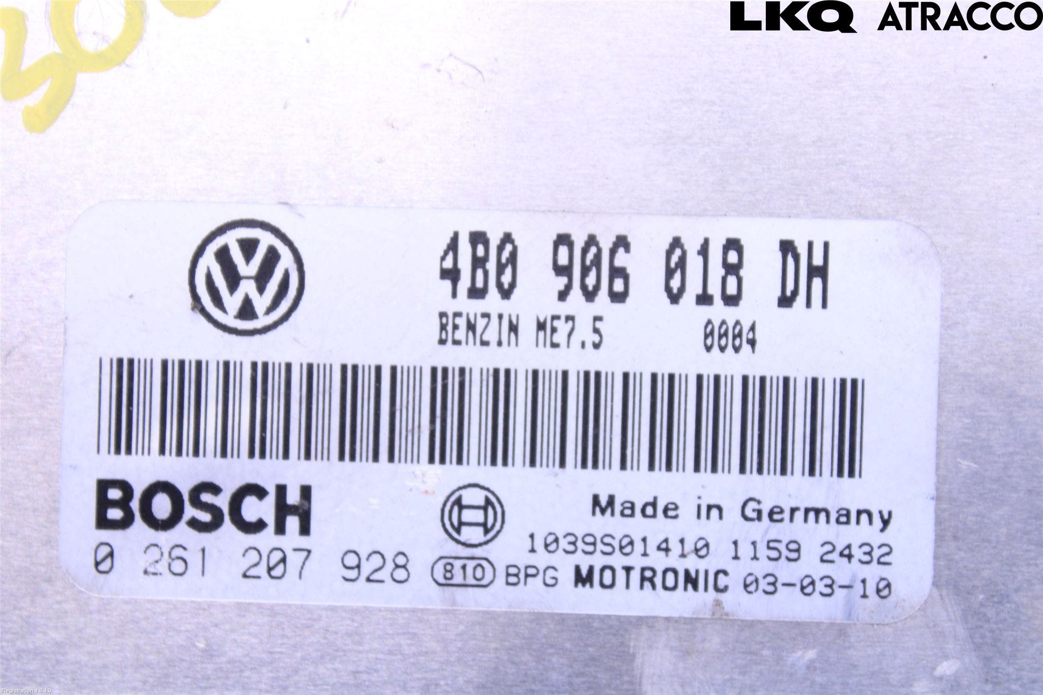 Volkswagen VW PASSAT 01-05 Styrenhet Insprut Bensin
